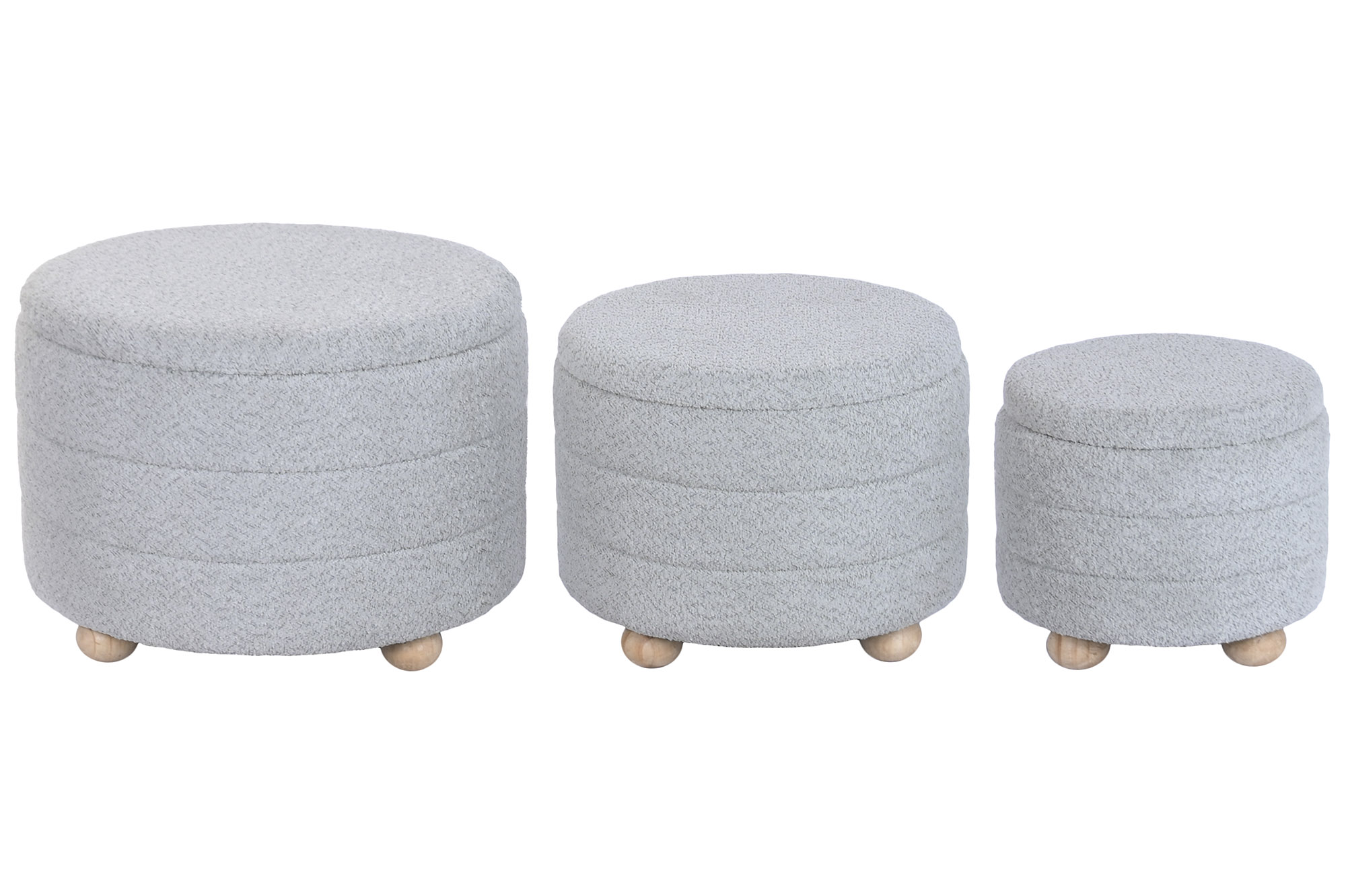 REPOSAPIES SET 3 POLIESTER 62X62X43 ALMACENAJE INT