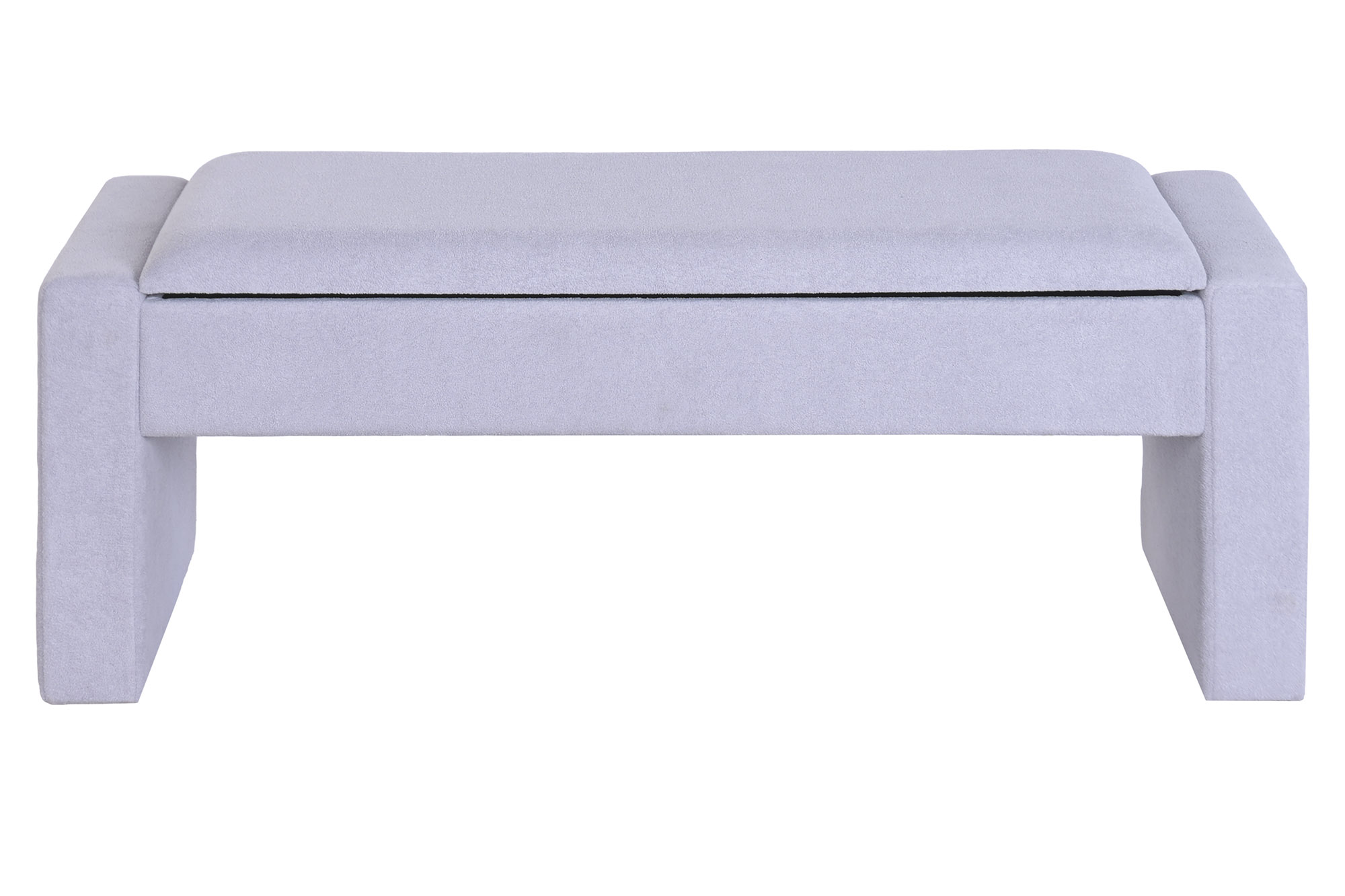 DESCALZADORA CHENILLA MADERA 117X43X45 KD CON TAPA