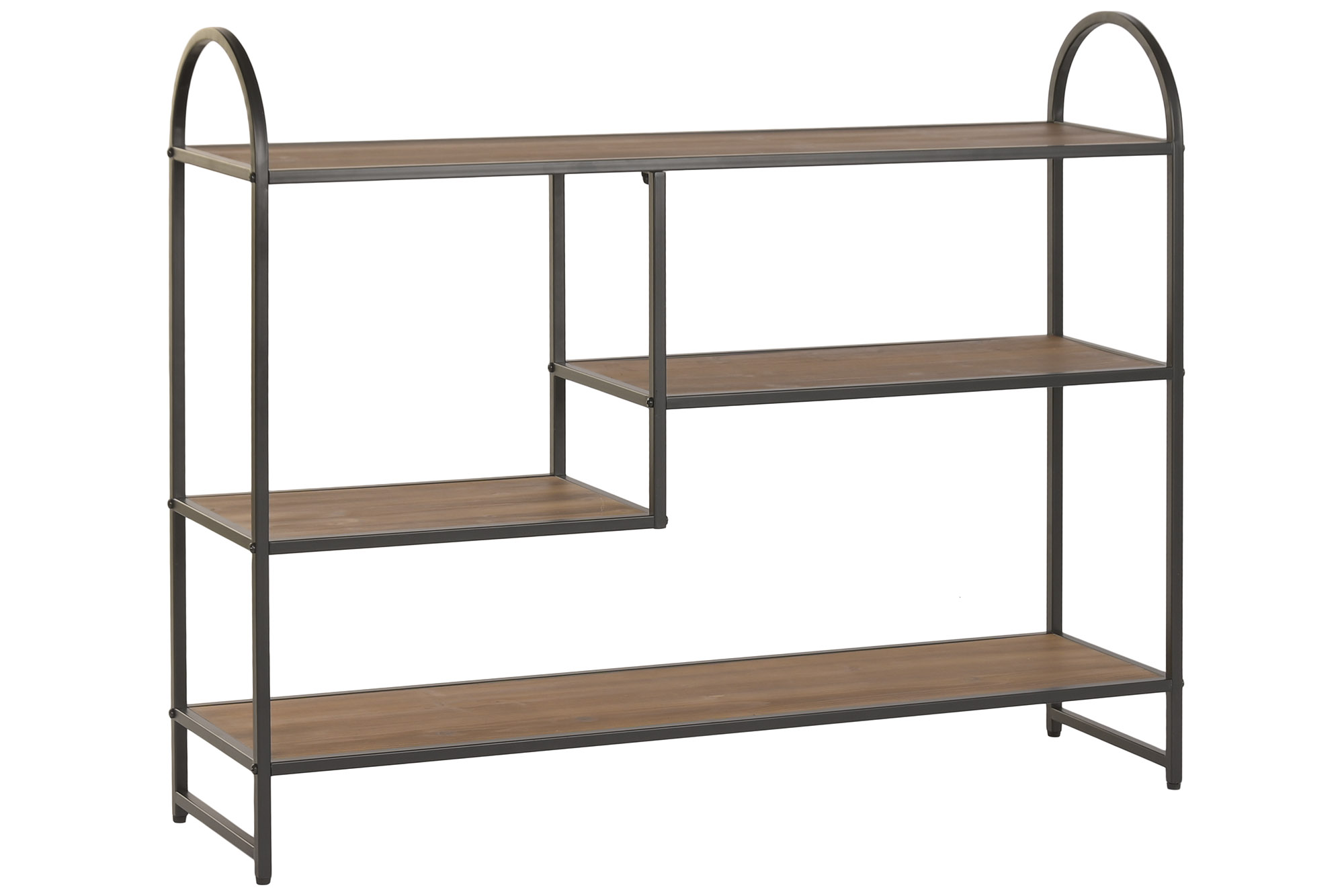 CONSOLA HIERRO ABETO 120X30X94 NATURAL MARRON