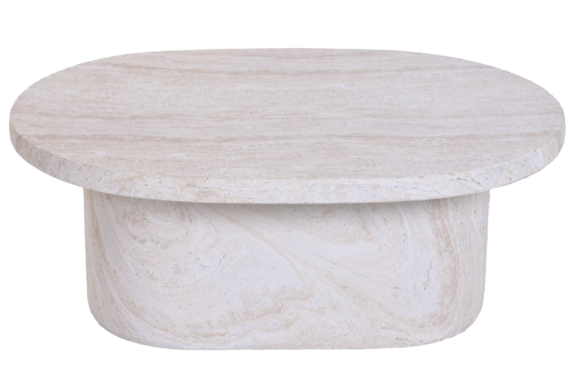 MESA CENTRO MAGNESIA 100X64X38 SIMIL MARMOL CRUDO