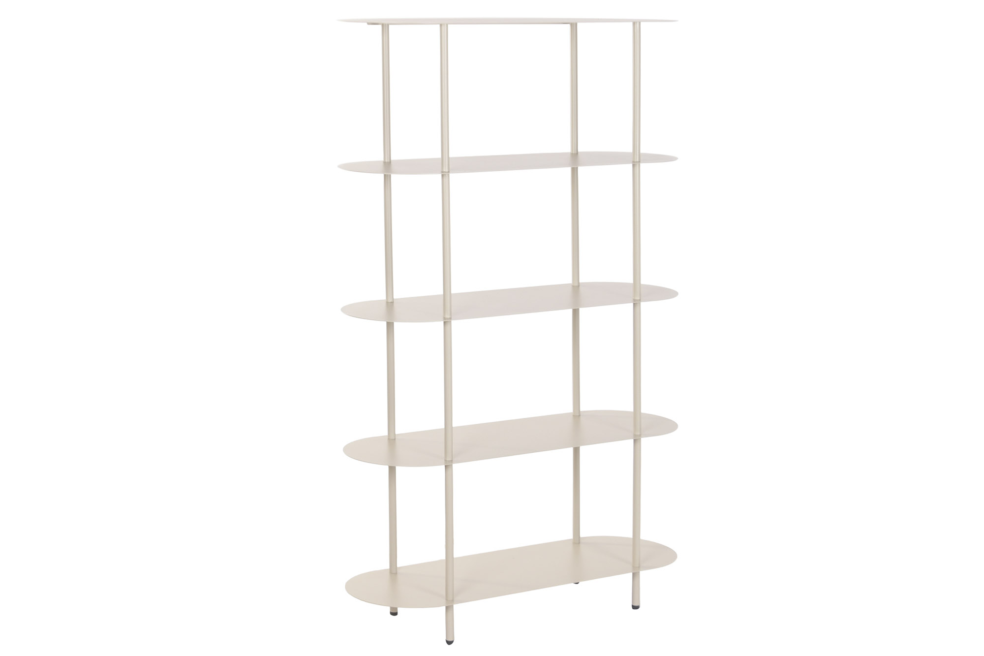 ESTANTERIA HIERRO 90X30X150 KD CREMA