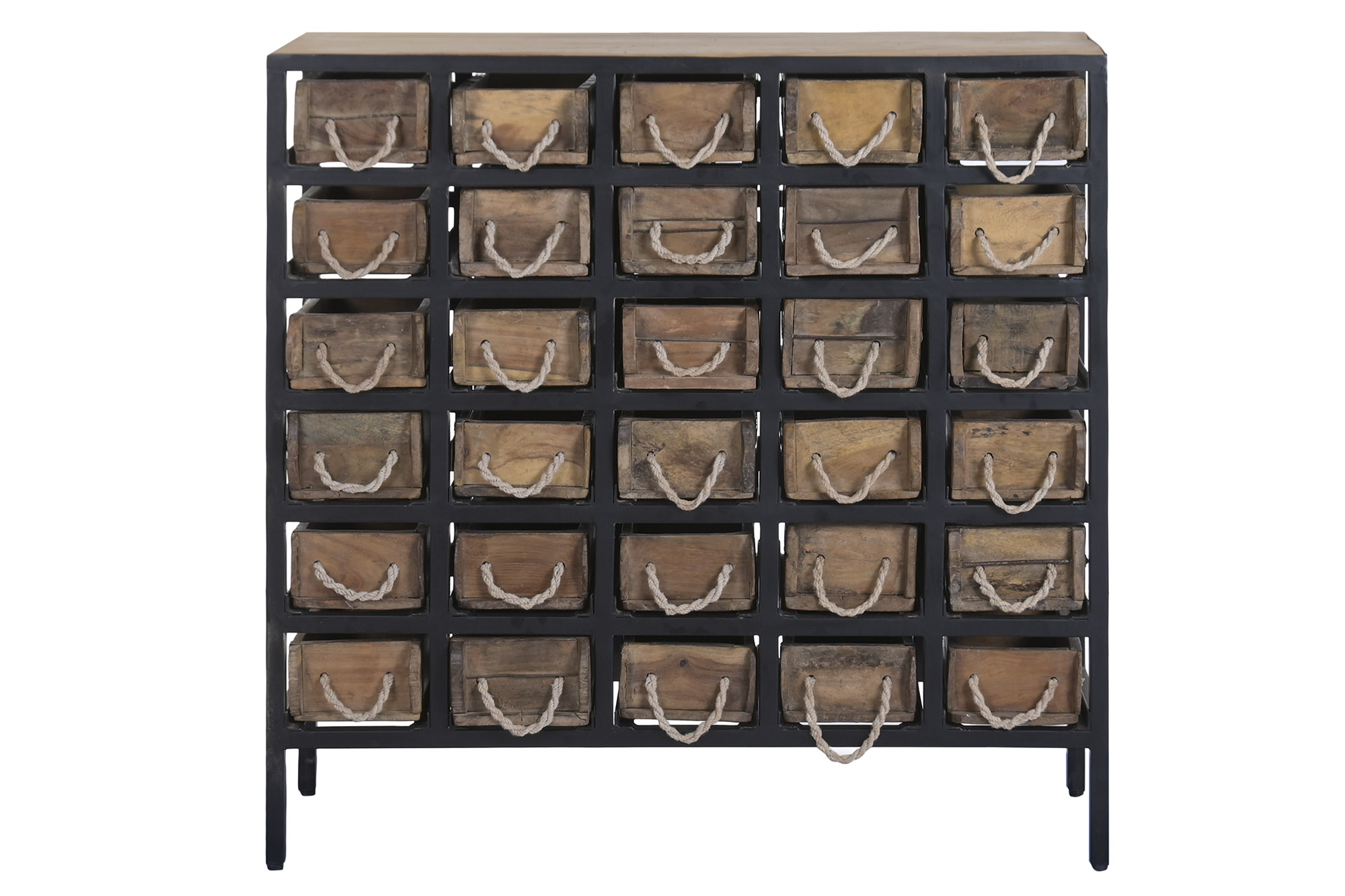 CAJONERA METAL MADERA 91X31X89 MOLDES