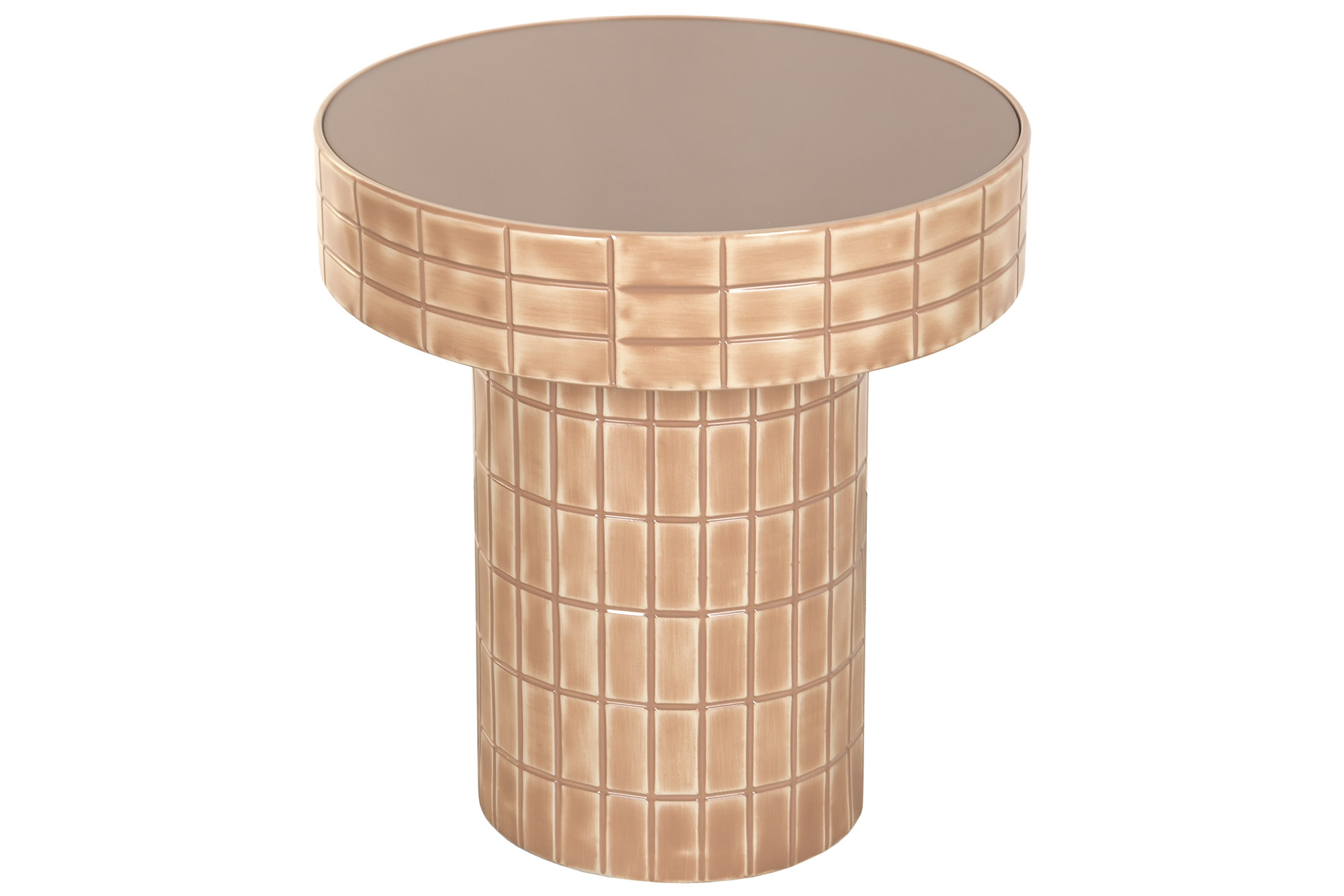 MESITA AUXILIAR METAL 48X48X51 MOSAICO
