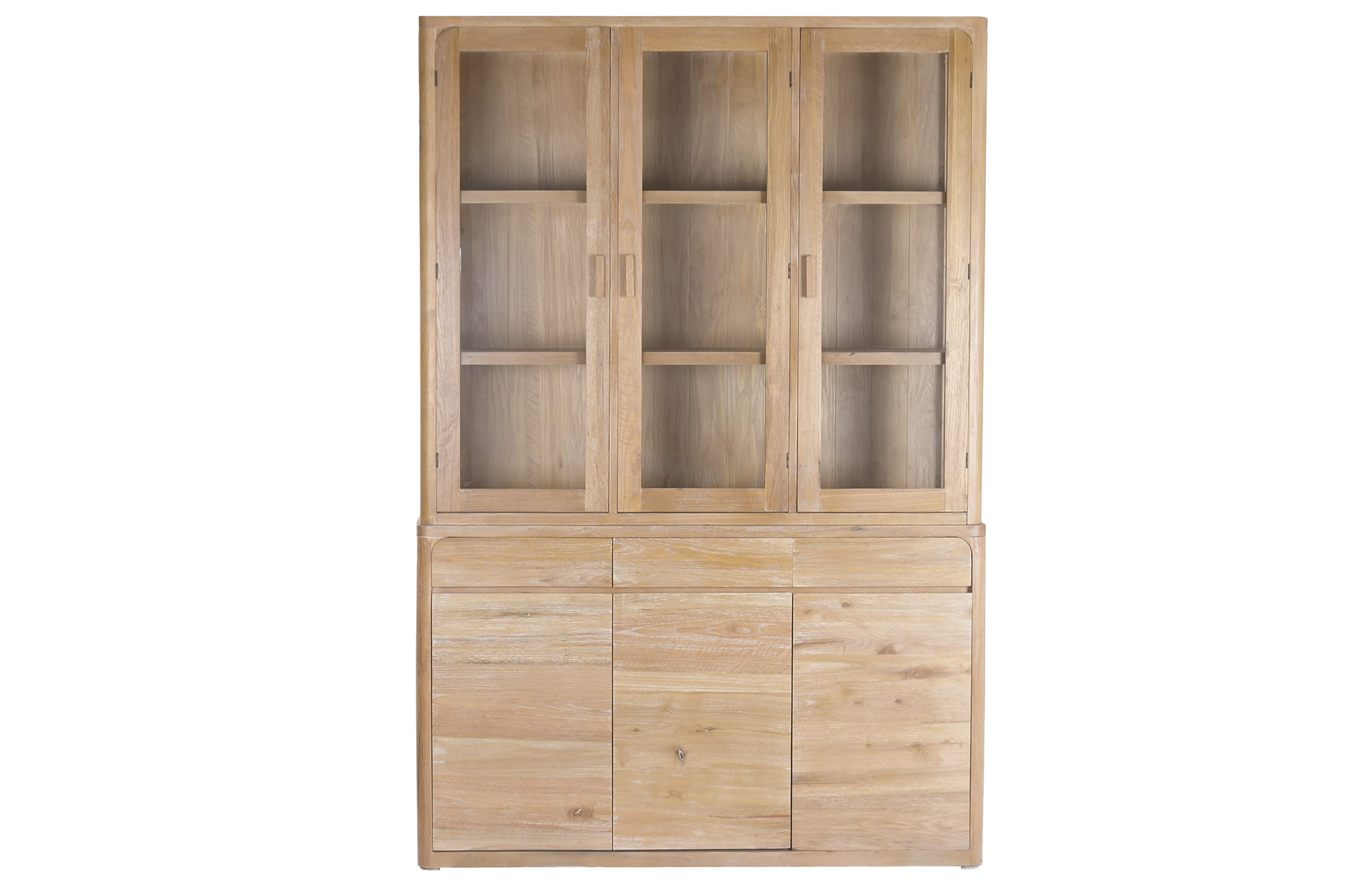 VITRINA MADERA DE PINO 150X40X220
