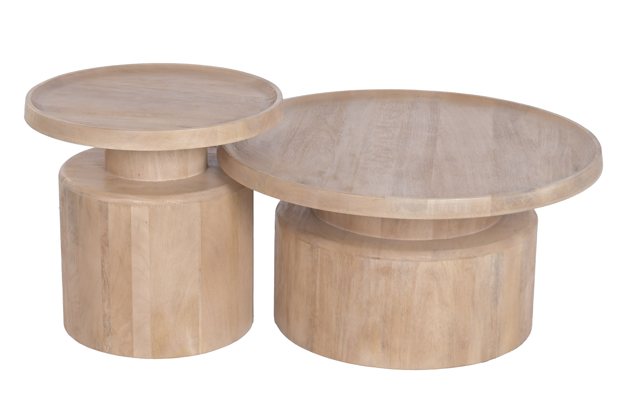 MESA CENTRO SET 2 MANGO 75X75X39
