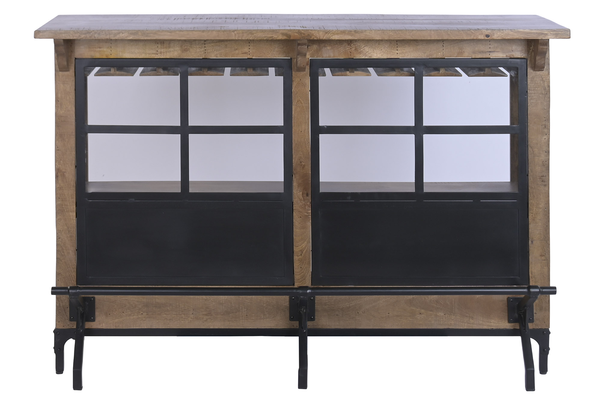 MUEBLE BAR MANGO METAL 150X53X105