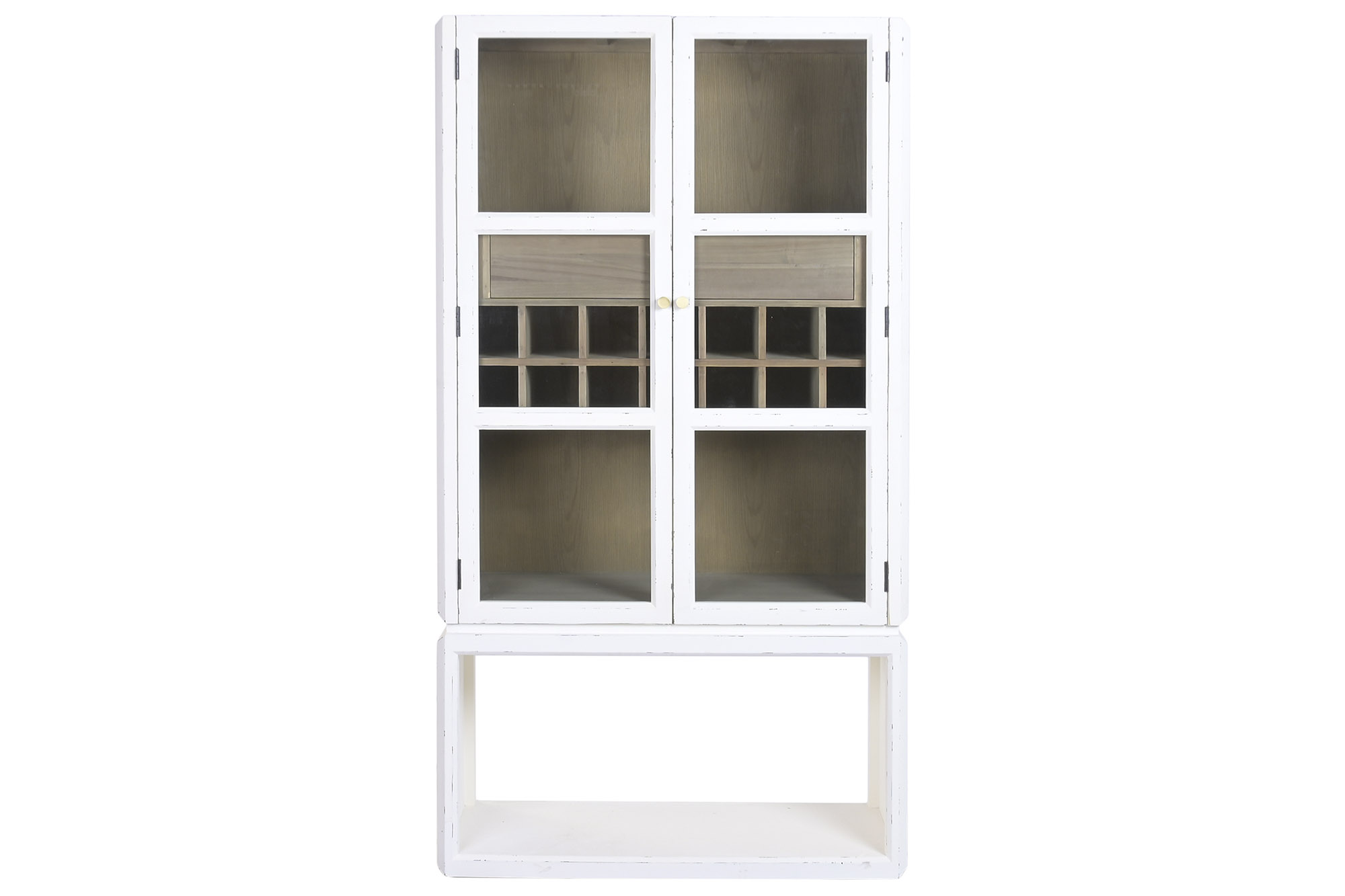 MUEBLE BAR OLMO CRISTAL 98X42X149