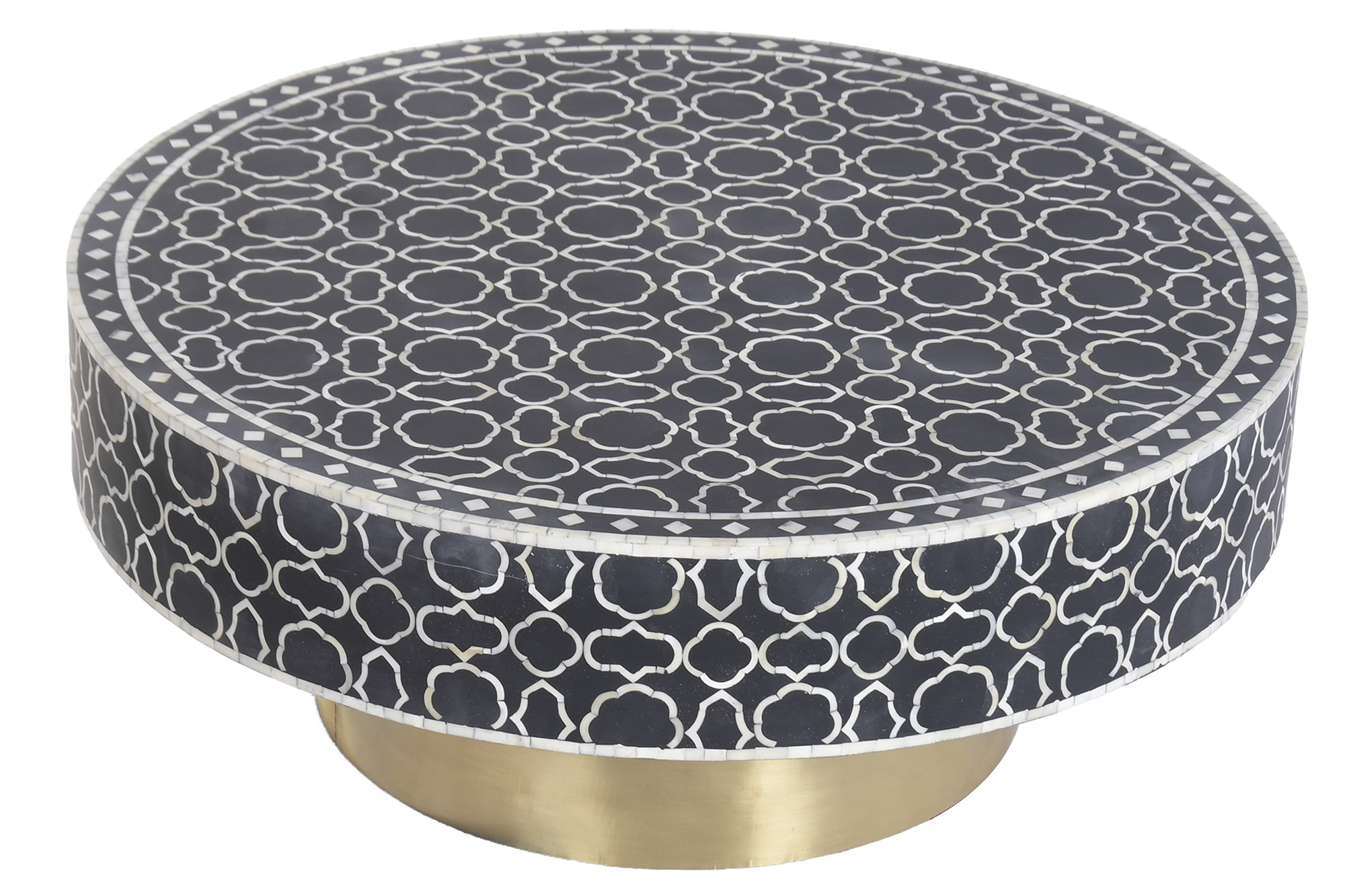 MESA CENTRO MANGO HUESO 100X100X40