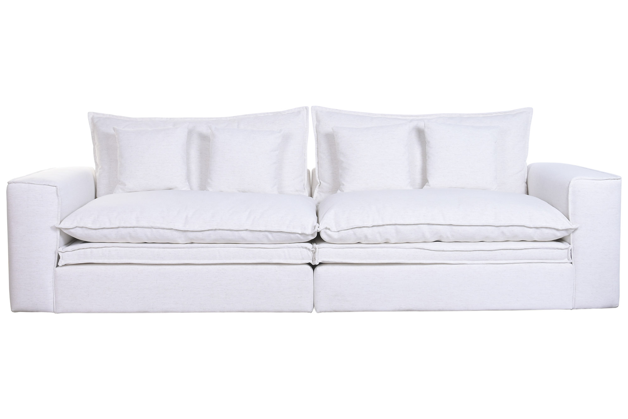 SOFA LINO PLUMA 296X99X100 BLANCO