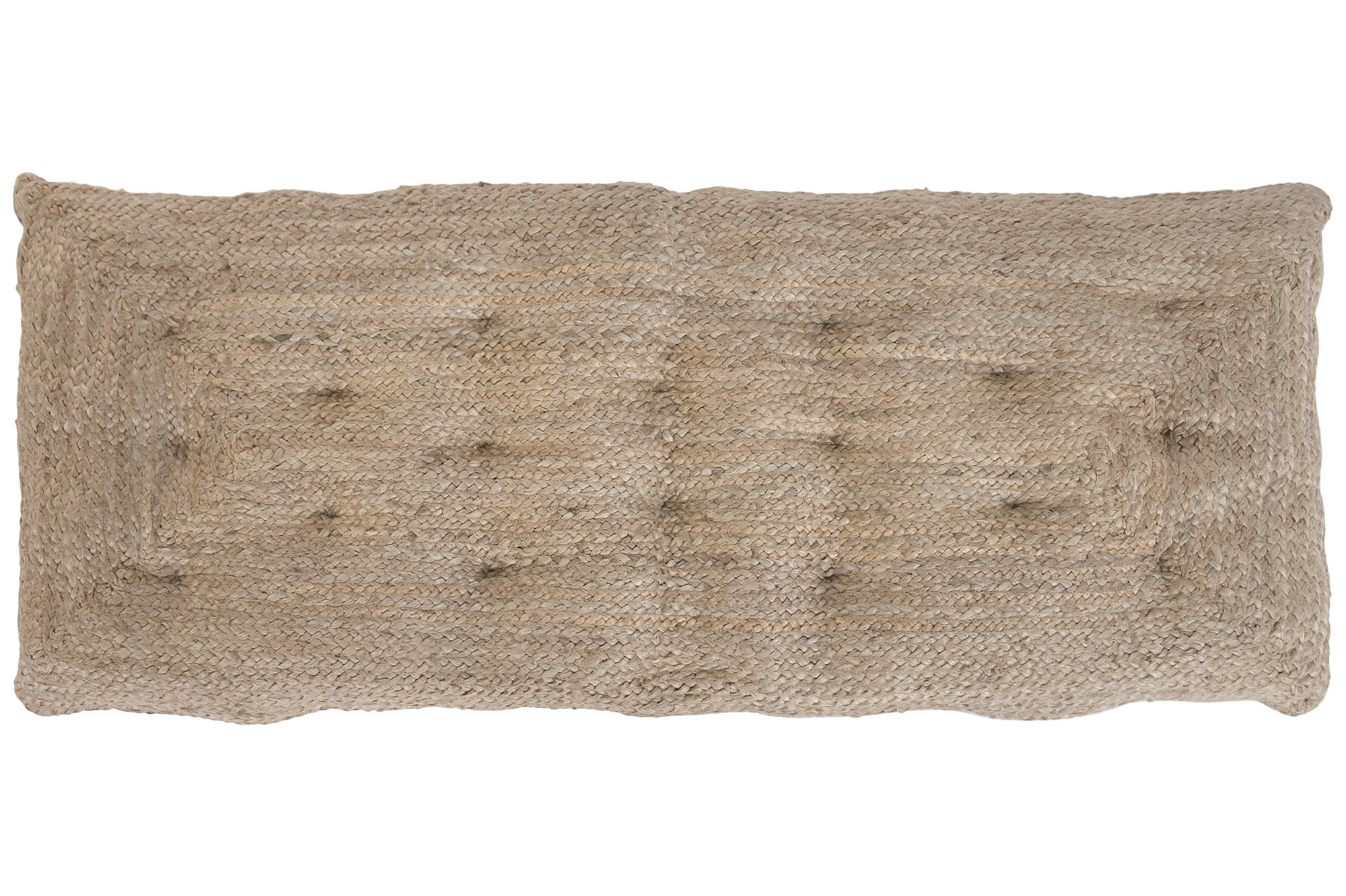 CABECERO CAMA YUTE ALGODON 143X5X58 NATURAL MARRON
