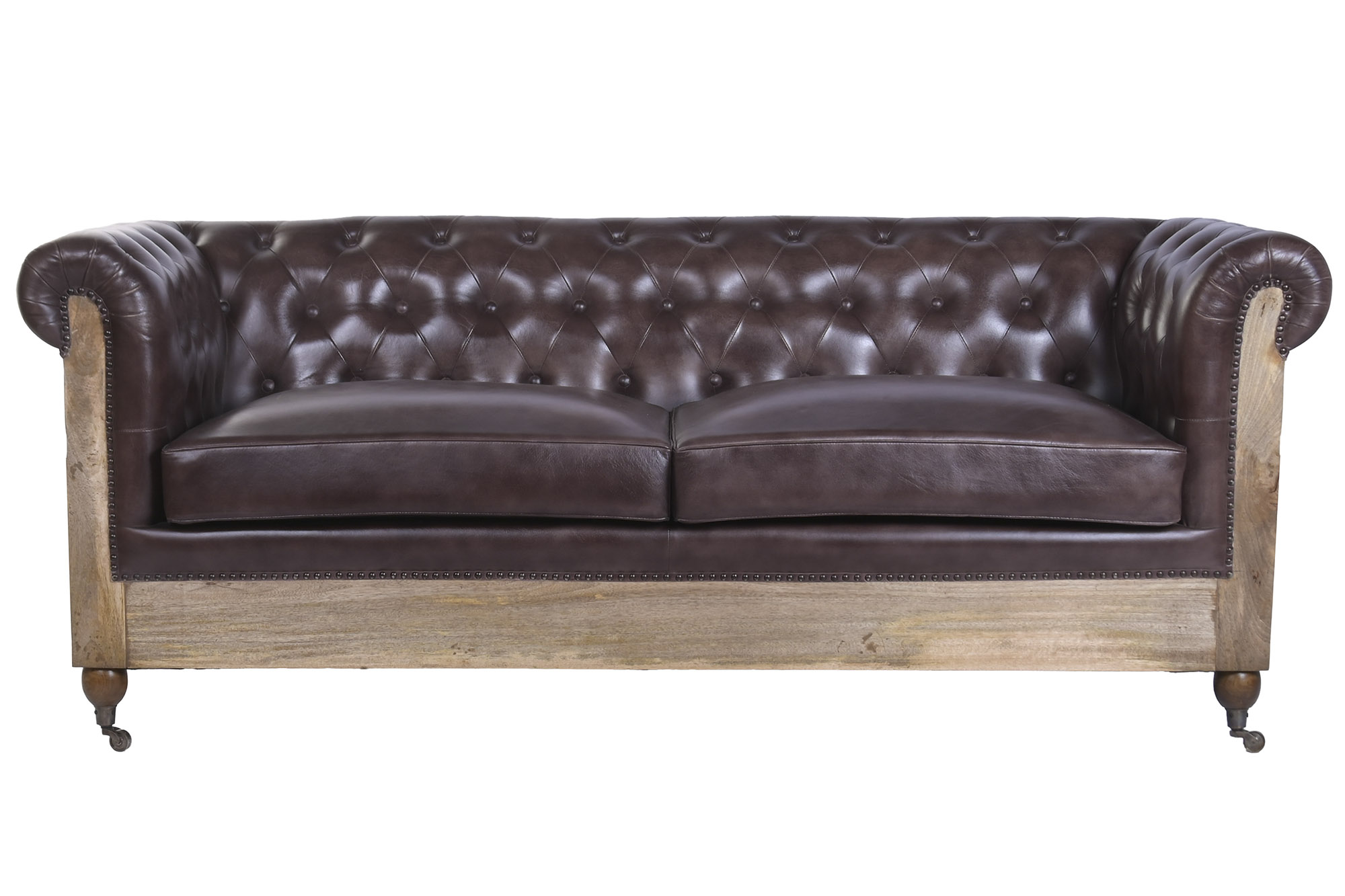 SOFA PIEL MANGO 190X77X80 RUEDAS