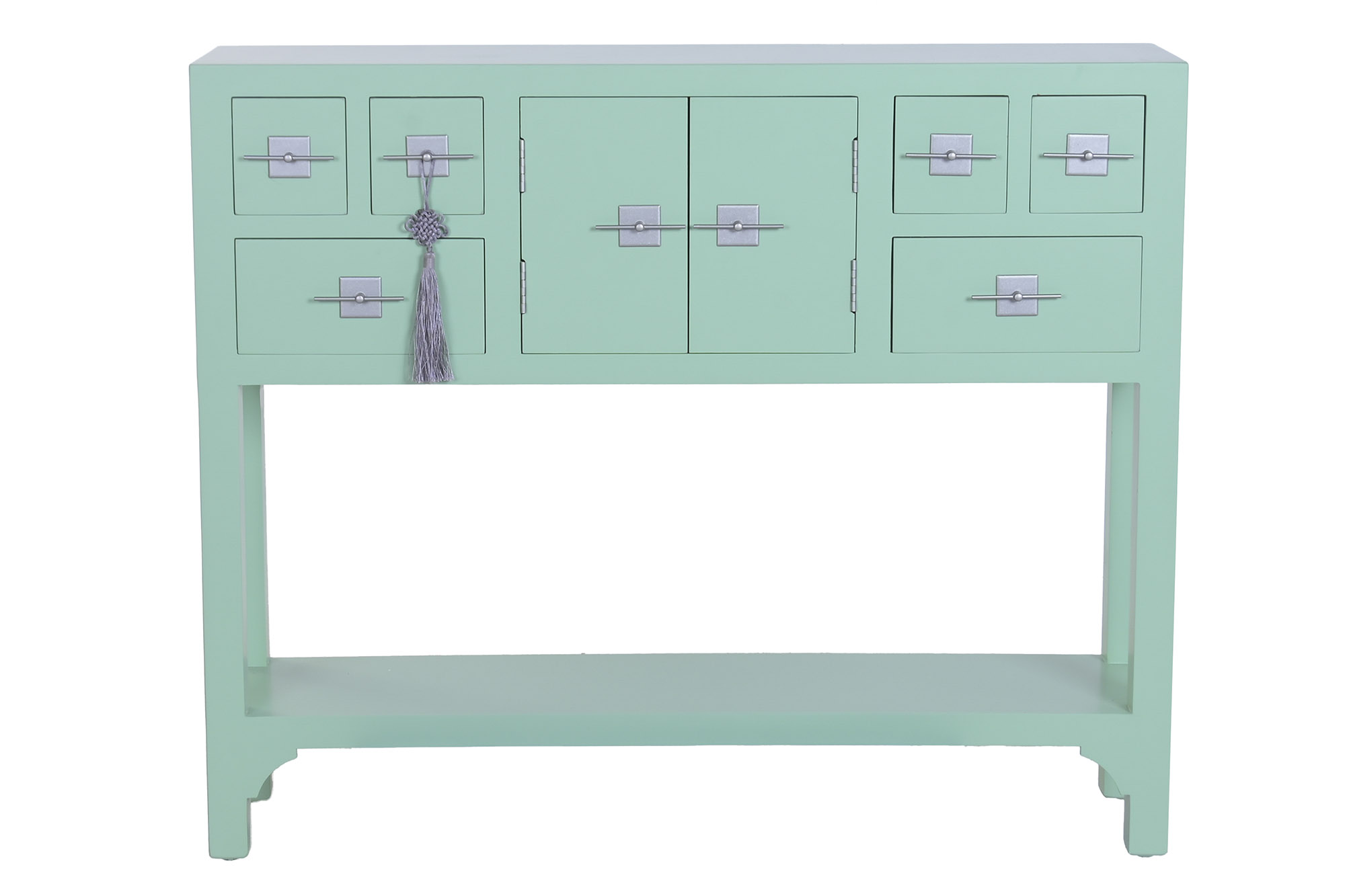 CONSOLA ABETO MDF 94,5X25X79 ORIENTAL VERDE MENTA