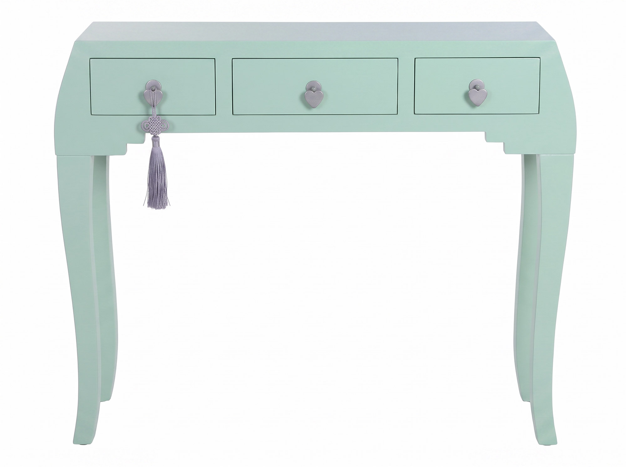 CONSOLA ABETO MDF 96X26X80 ORIENTAL VERDE MENTA