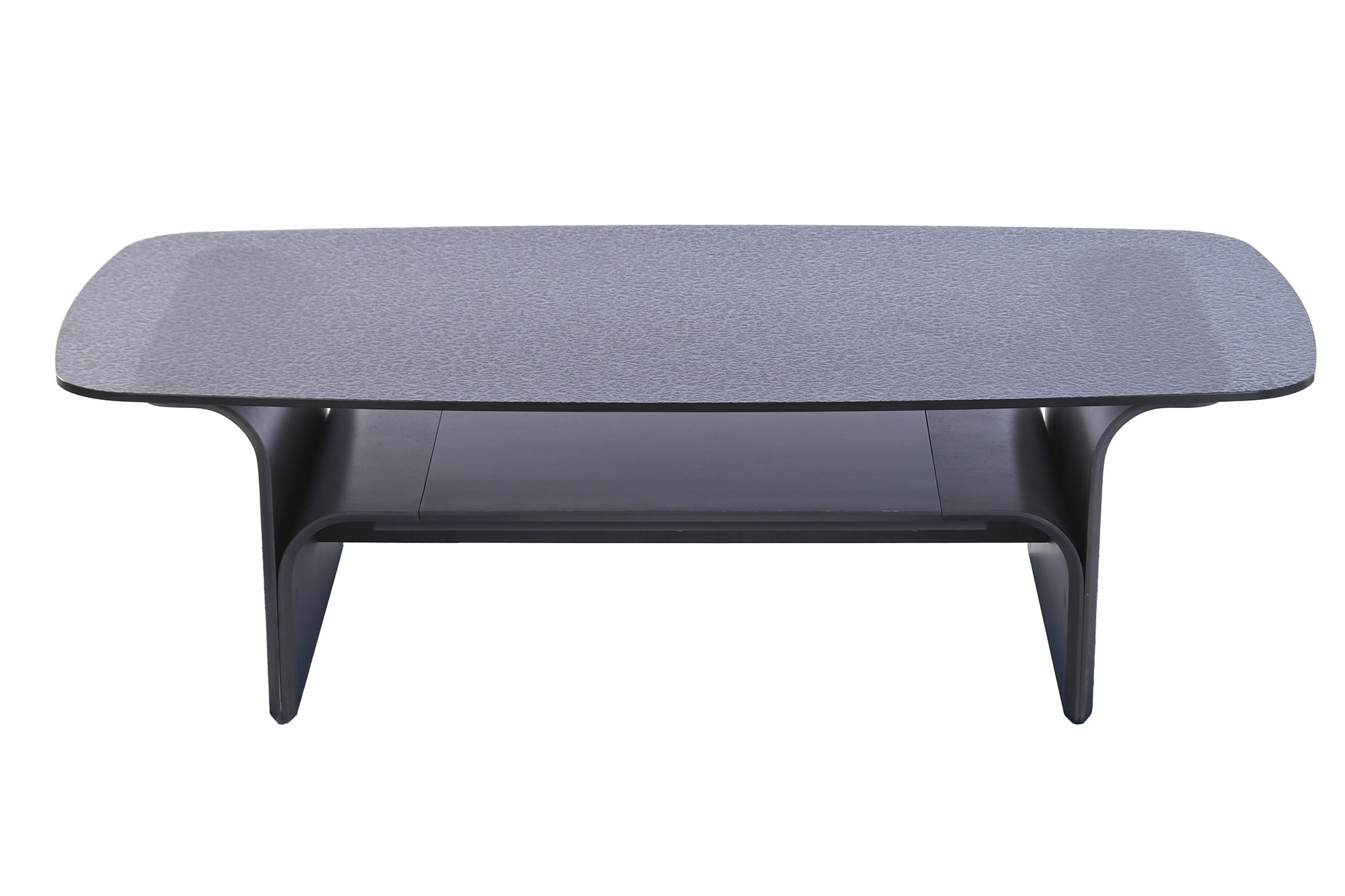 MESA CENTRO CRISTAL TEMPLADO MDF 140X75X40,2 NEGRO