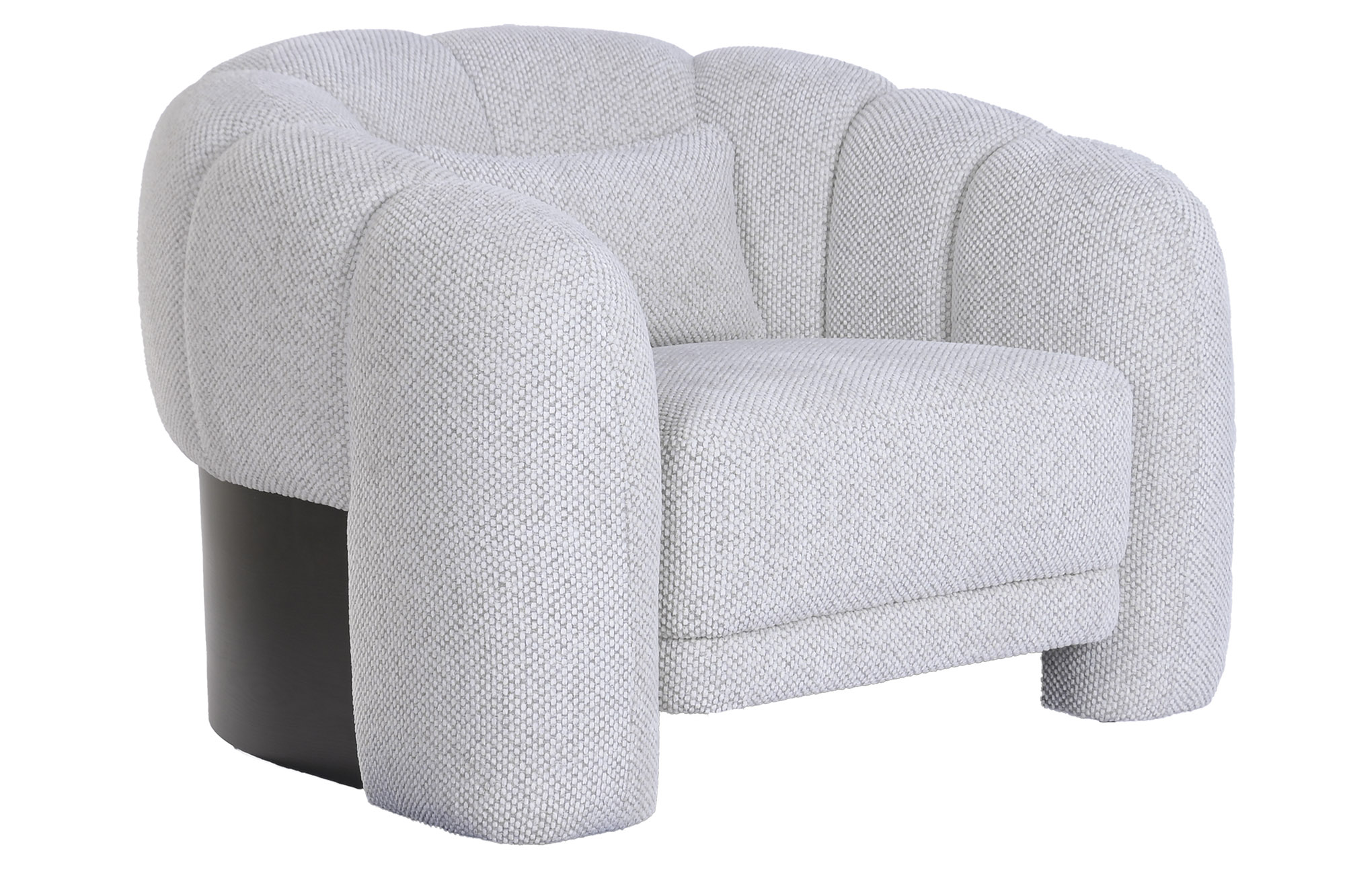 SILLON POLIESTER MDF 110X100X75 CREMA