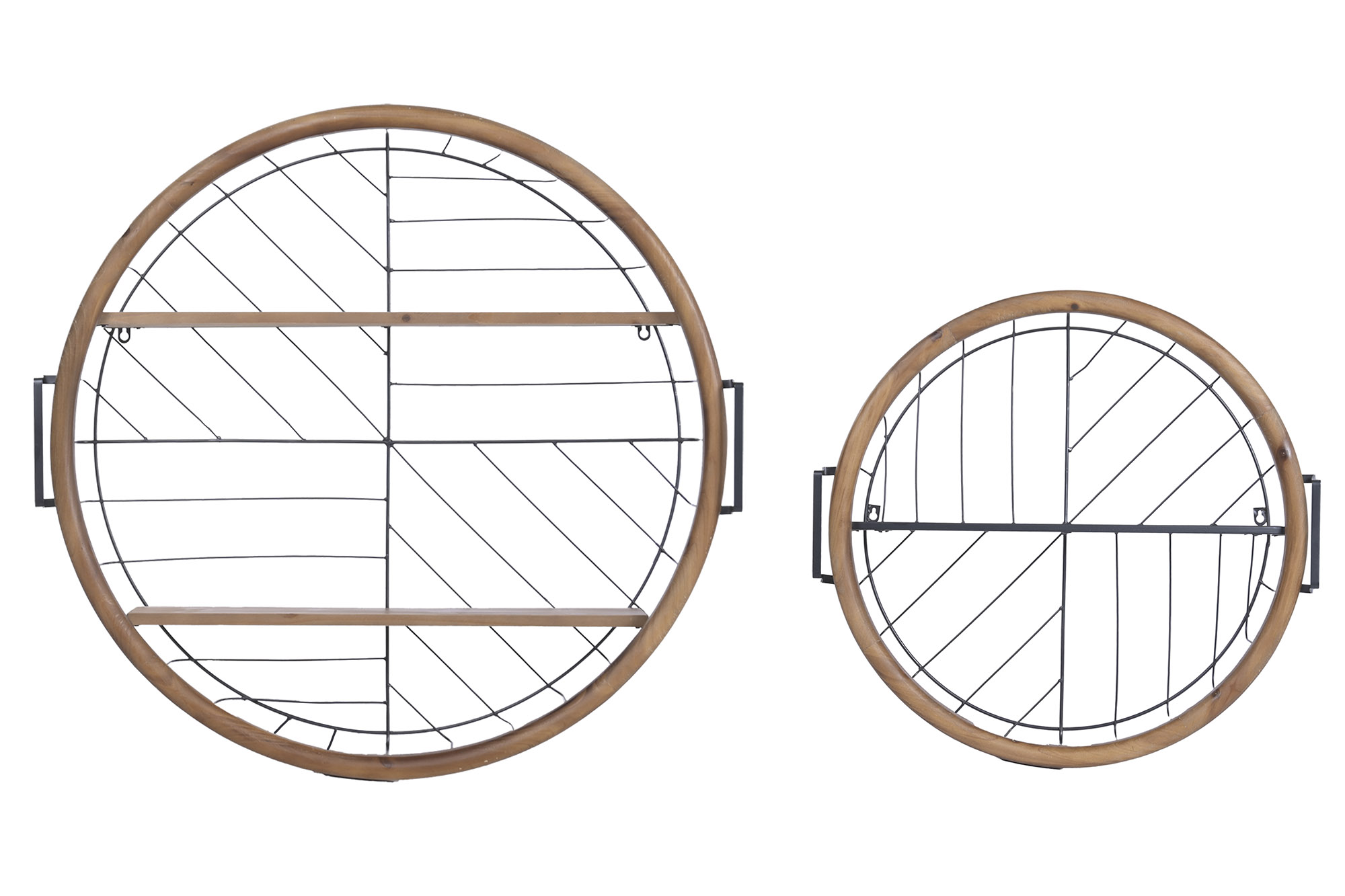 ESTANTERIA PARED SET 2 METAL ABETO 83X20,5X80
