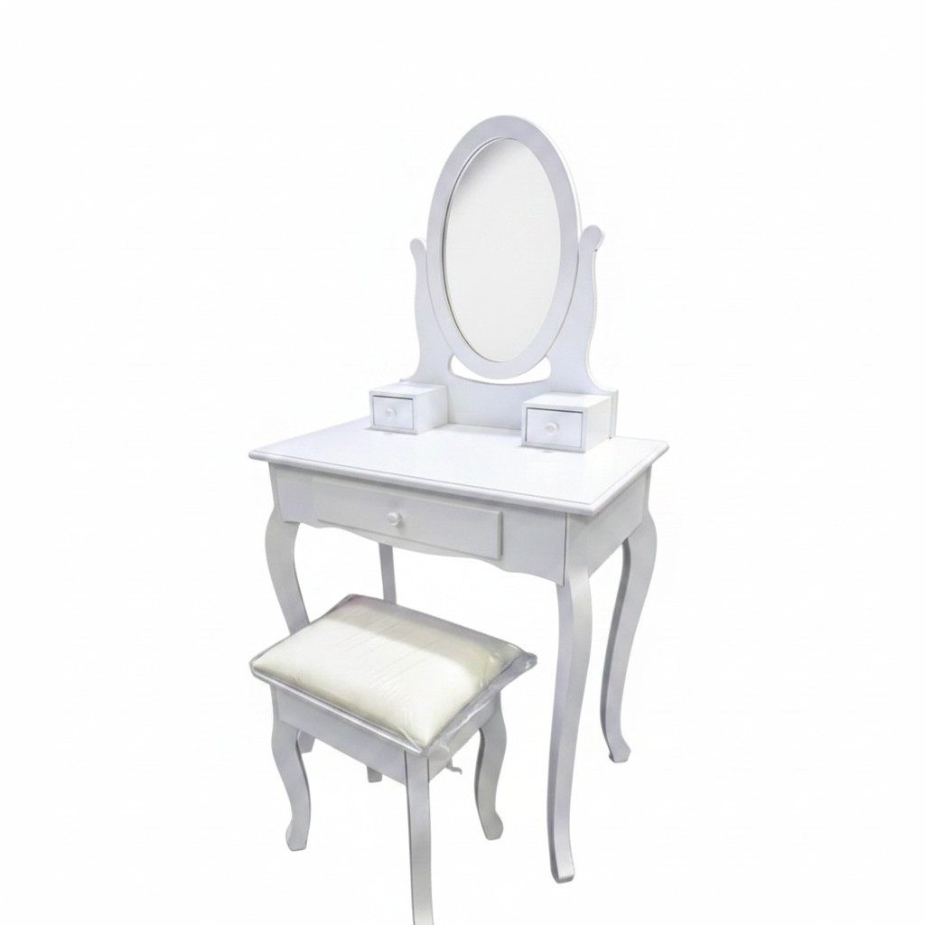 TOCADOR SET 2 MDF ESPEJO 70X40X129.5 BLANCO