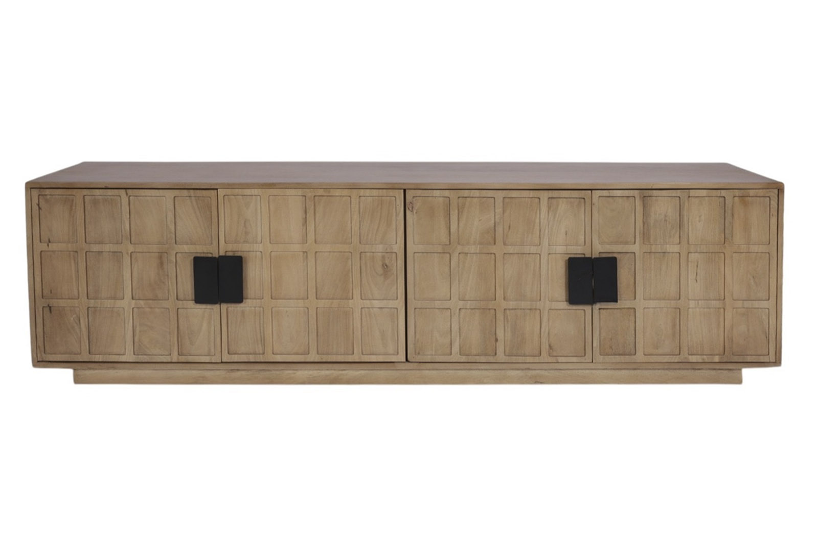 MUEBLE TV MANGO METAL 200X40,5X55 MARRON