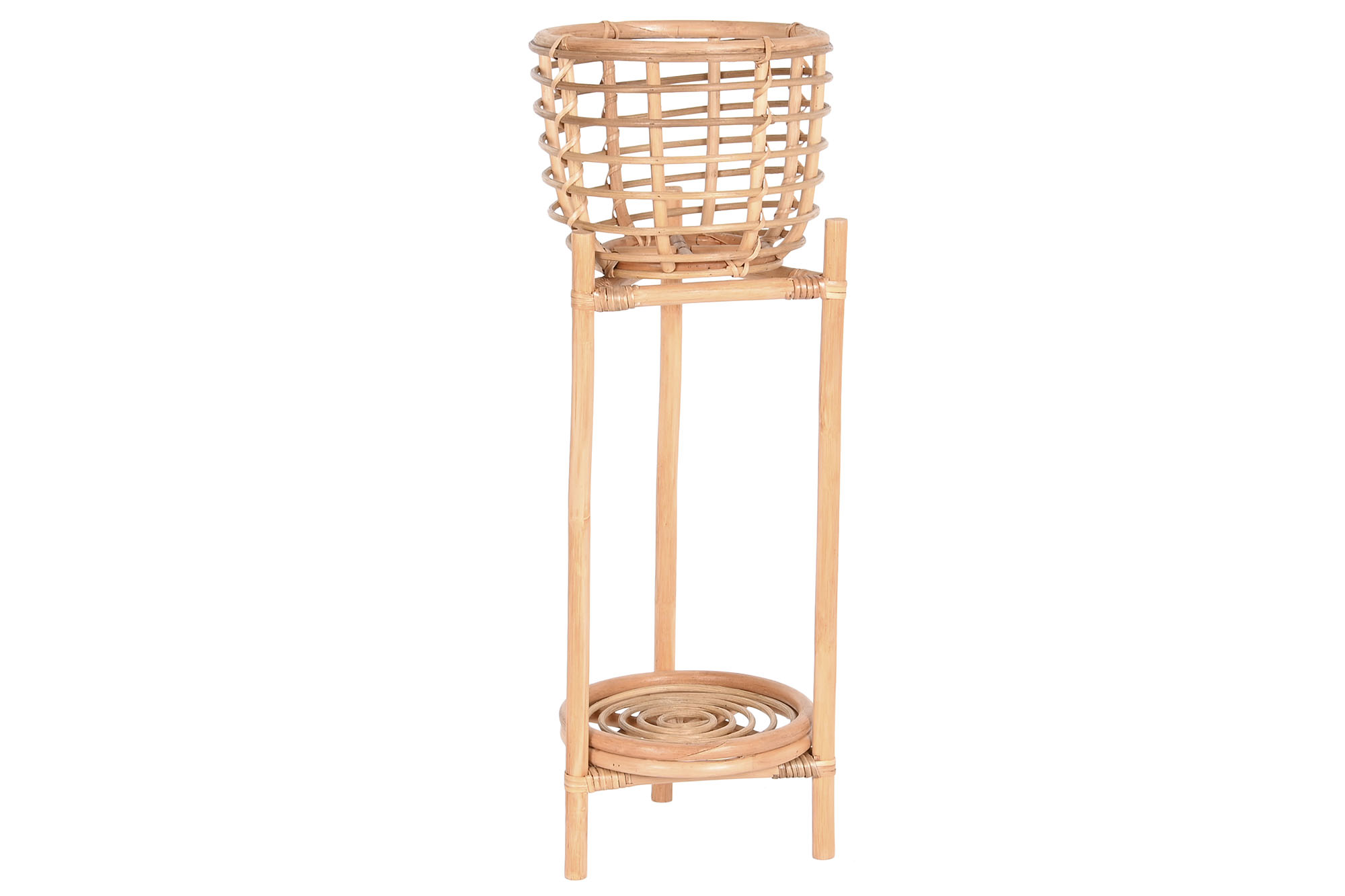 MACETERO RATAN 25X25X70 NATURAL