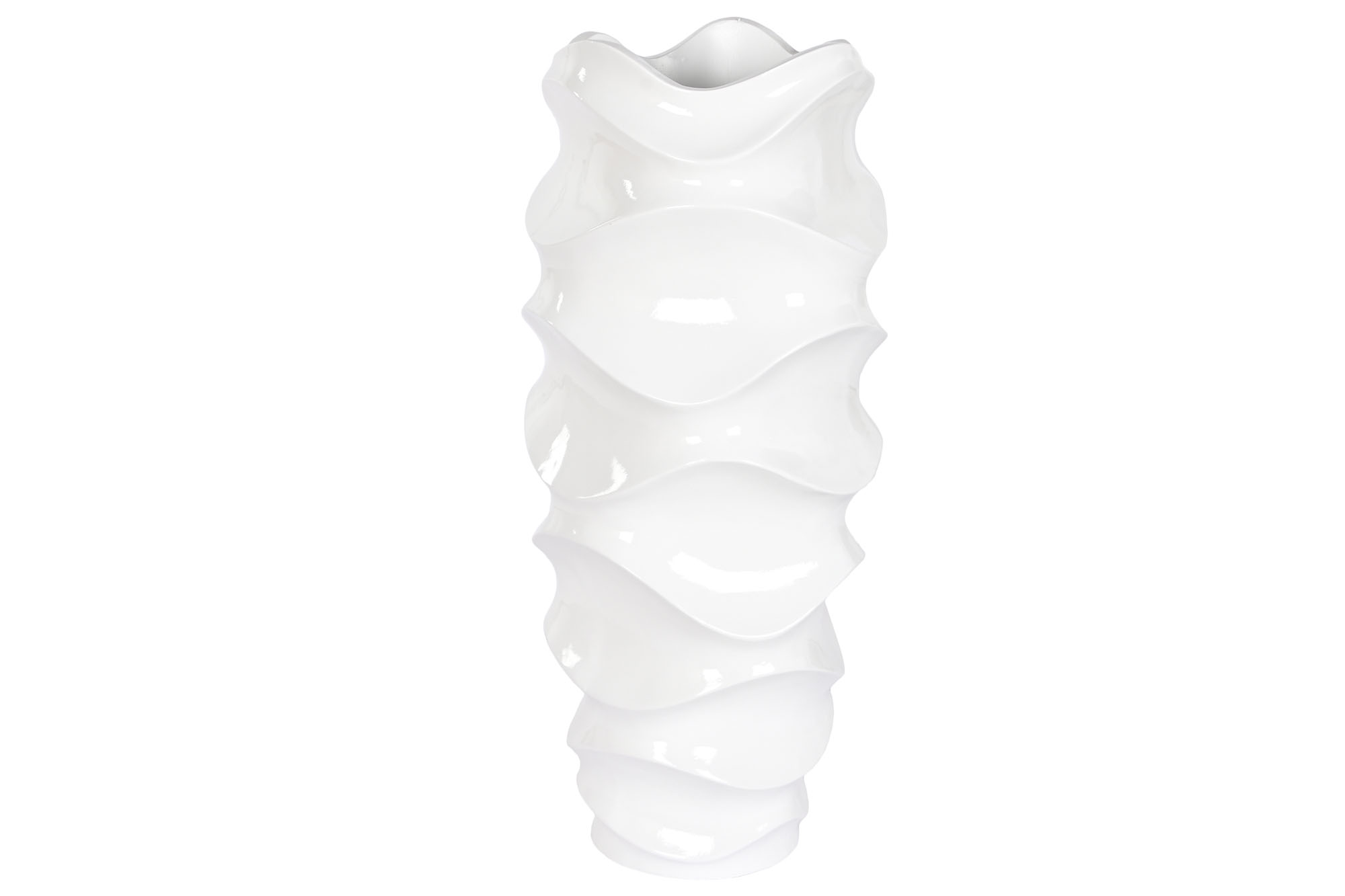 MACETERO FIBRA VIDRIO 44X44X101 ONDAS LACADO