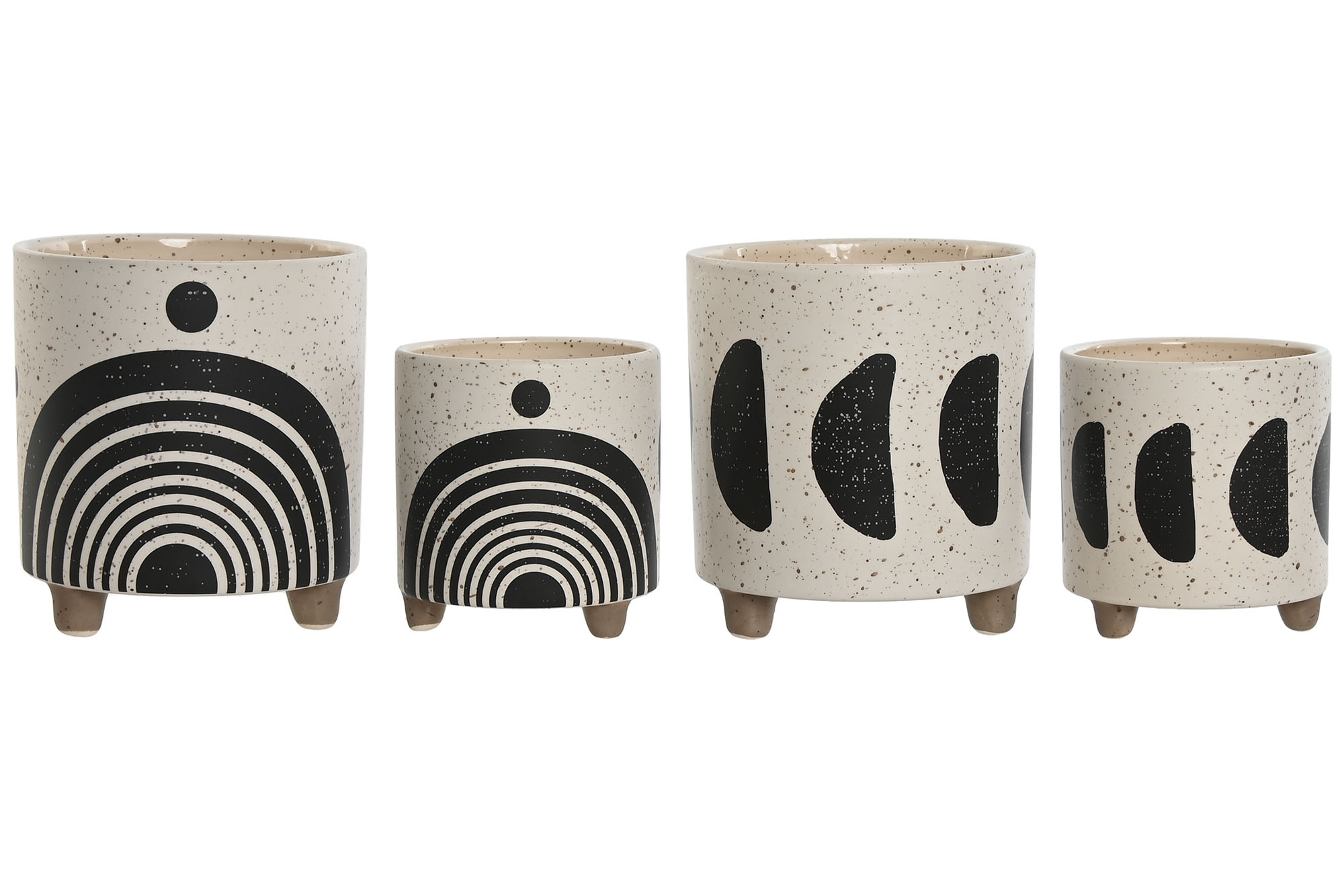 MACETERO SET 2 DOLOMITE 13X13X15 LUNAS 2 SURT.