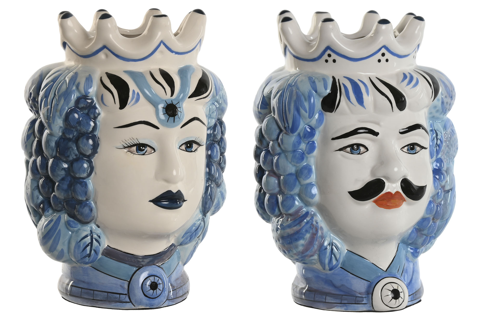 MACETERO PORCELANA 15X15X26 2 EN 1 BLANCO