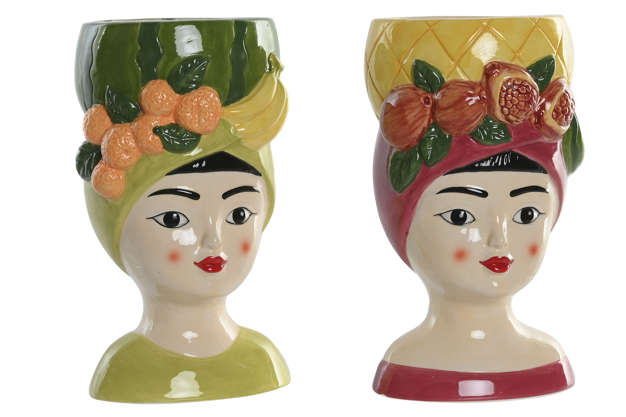 MACETERO CERAMICA 13X13X23 CHICA 2 SURT.