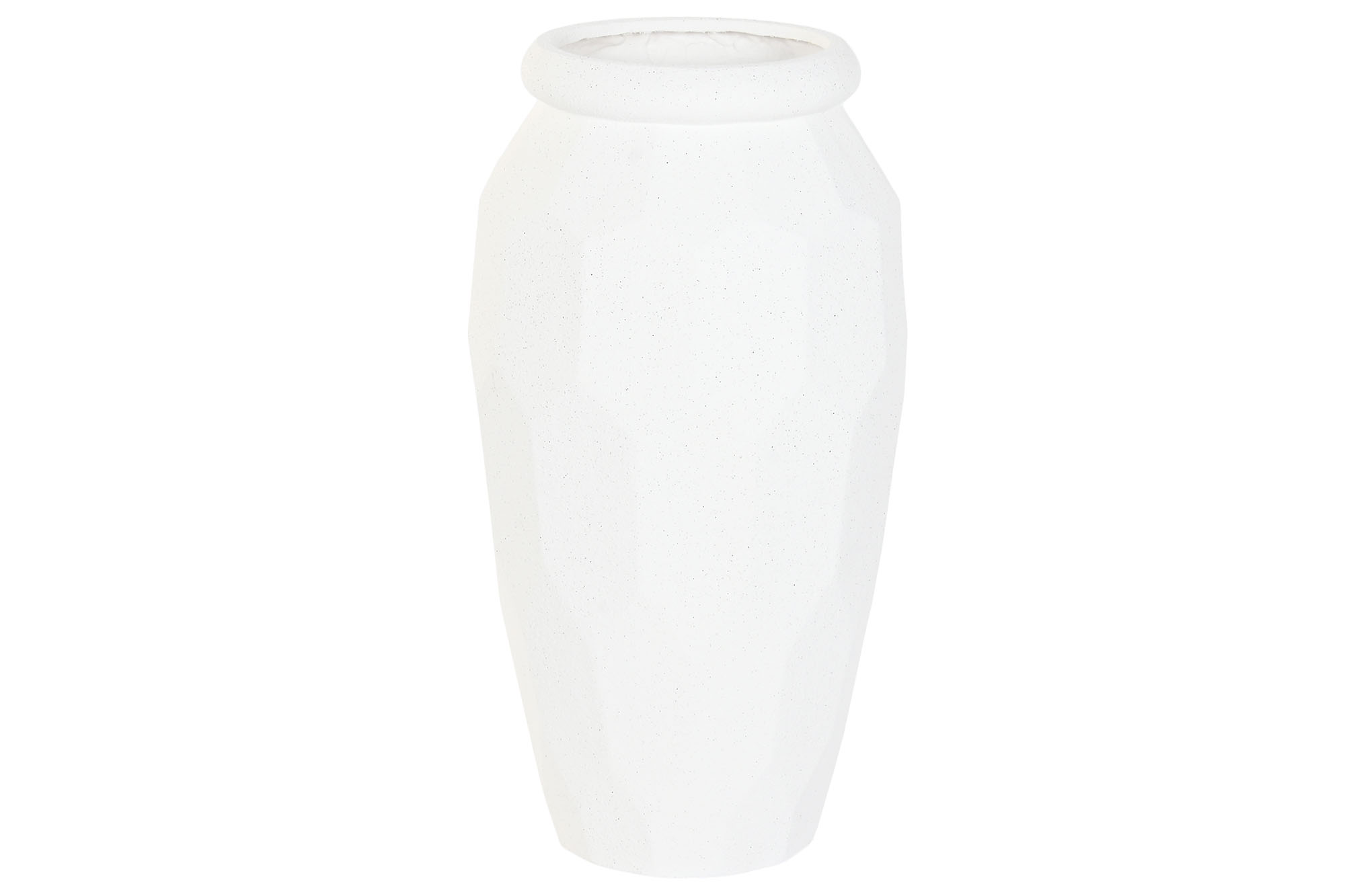 MACETERO MAGNESIA 47X47X61 RUGOSO BLANCO ROTO