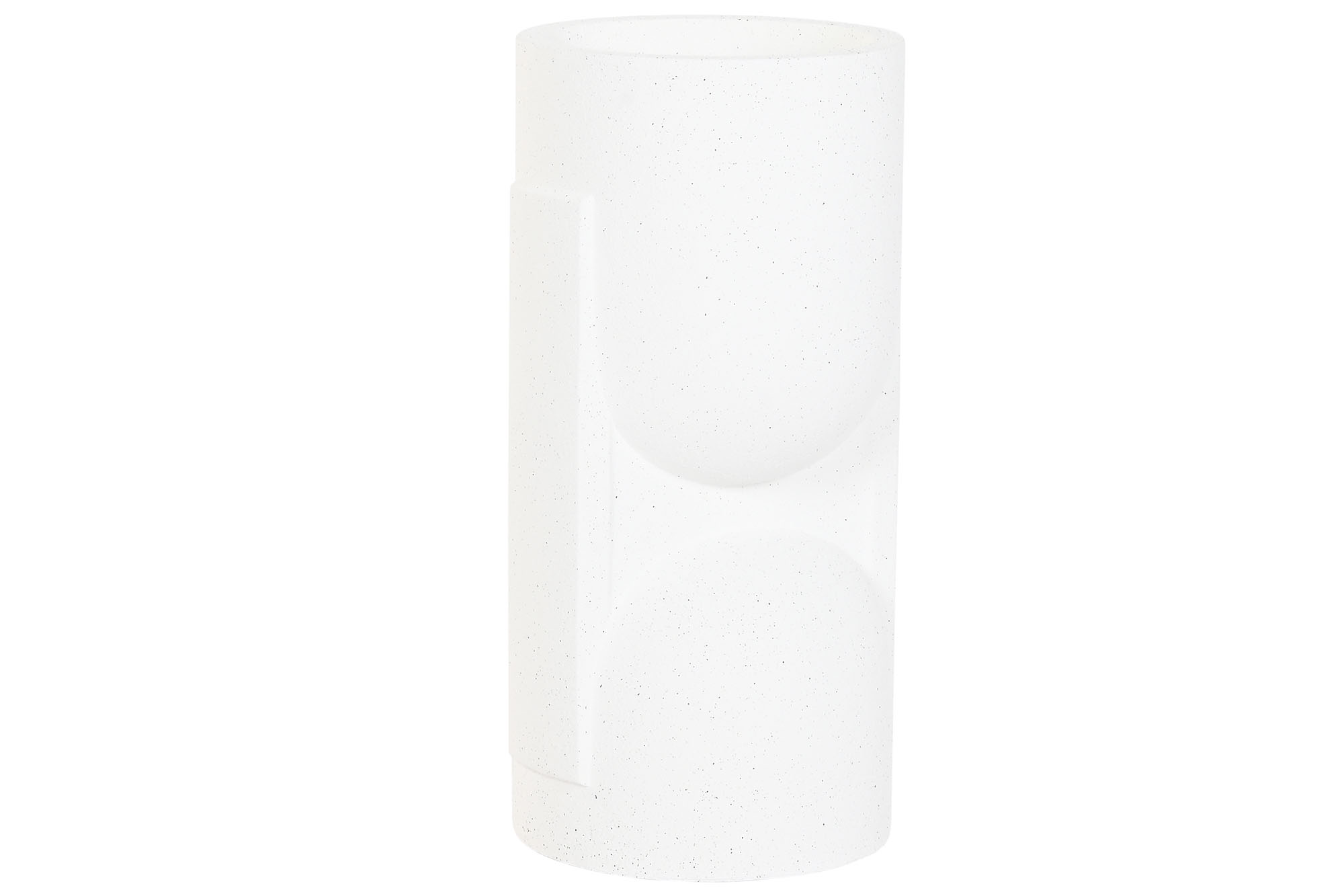 MACETERO MAGNESIA 36X36X70 RUGOSO BLANCO ROTO