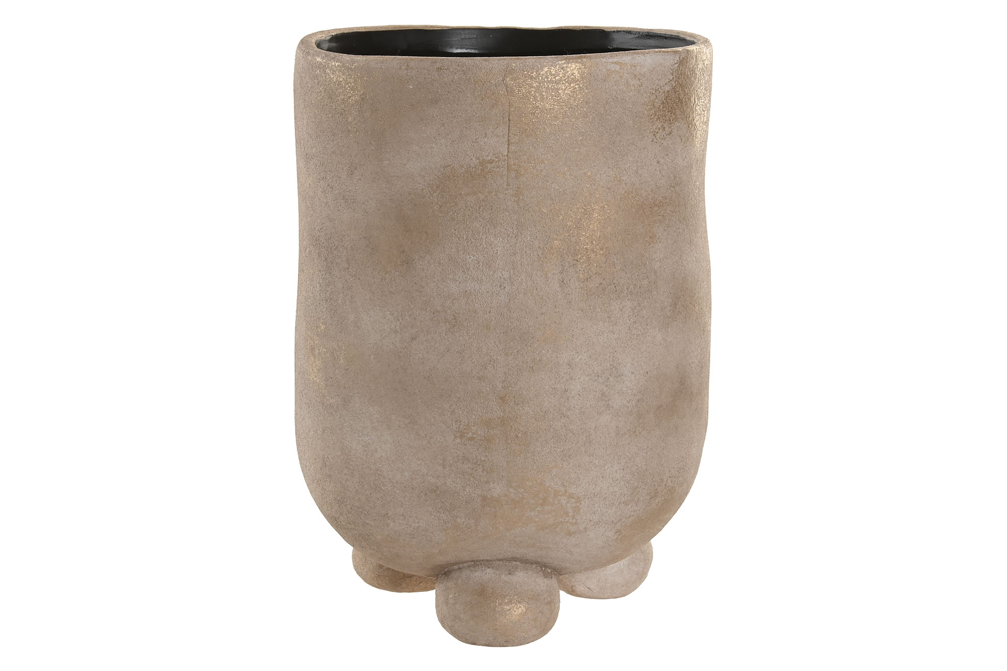 MACETERO CERAMICA 24X24X35 MARRON CLARO