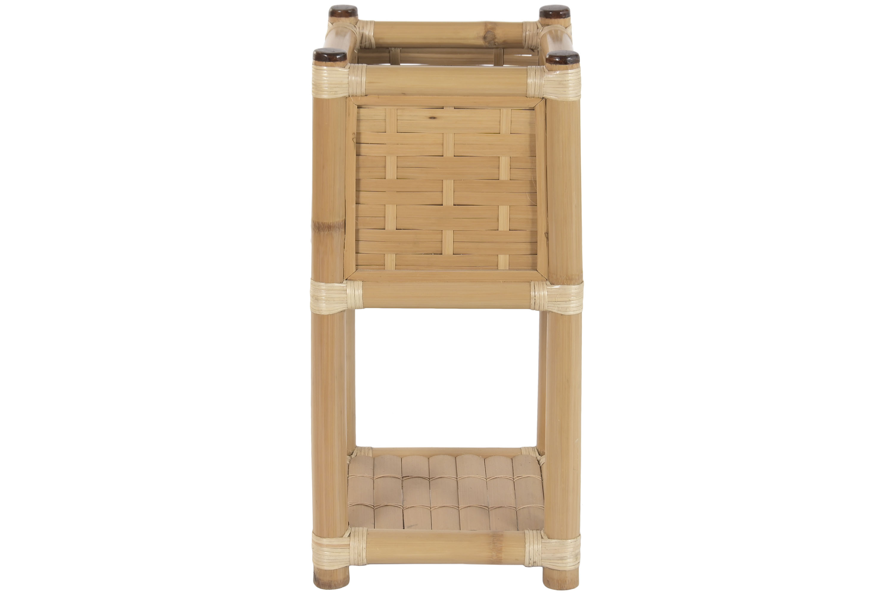 MACETERO BAMBU RATAN 35X35X76 NATURAL