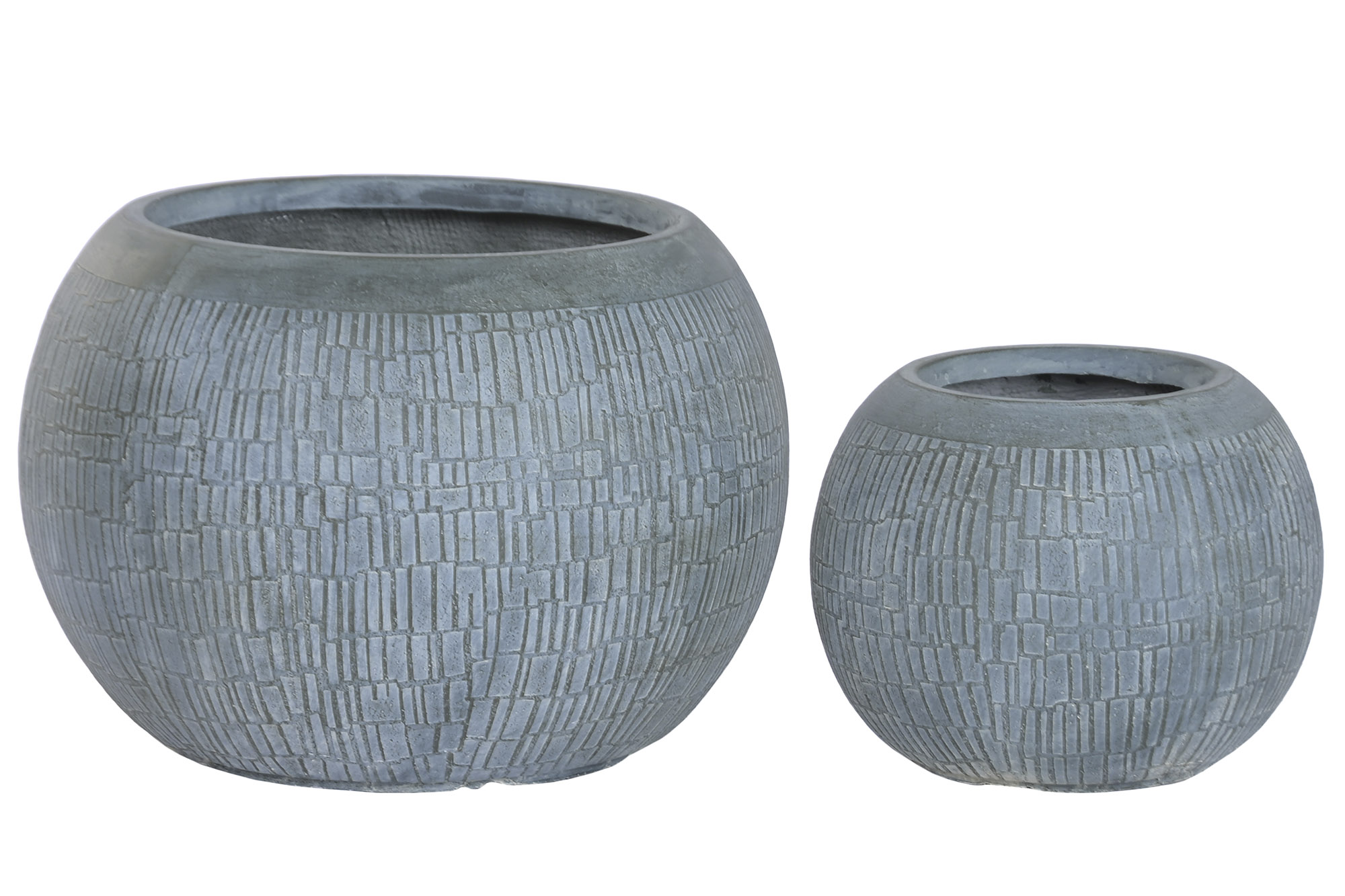MACETERO SET 2 MAGNESIA FIBRA VIDRIO 55X55X38