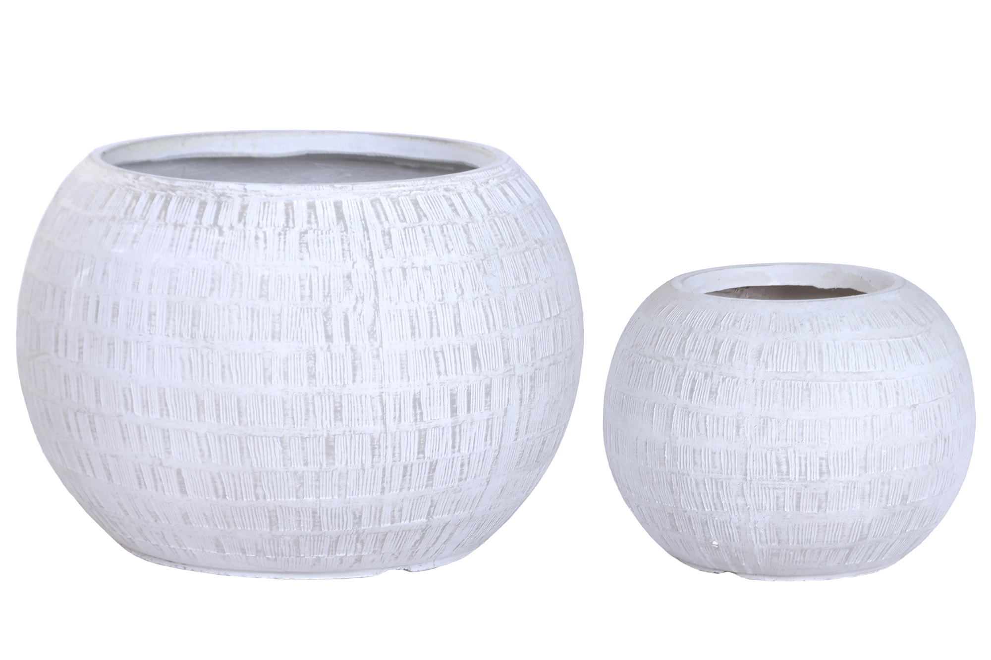 MACETERO SET 2 MAGNESIA FIBRA VIDRIO 55X55X38