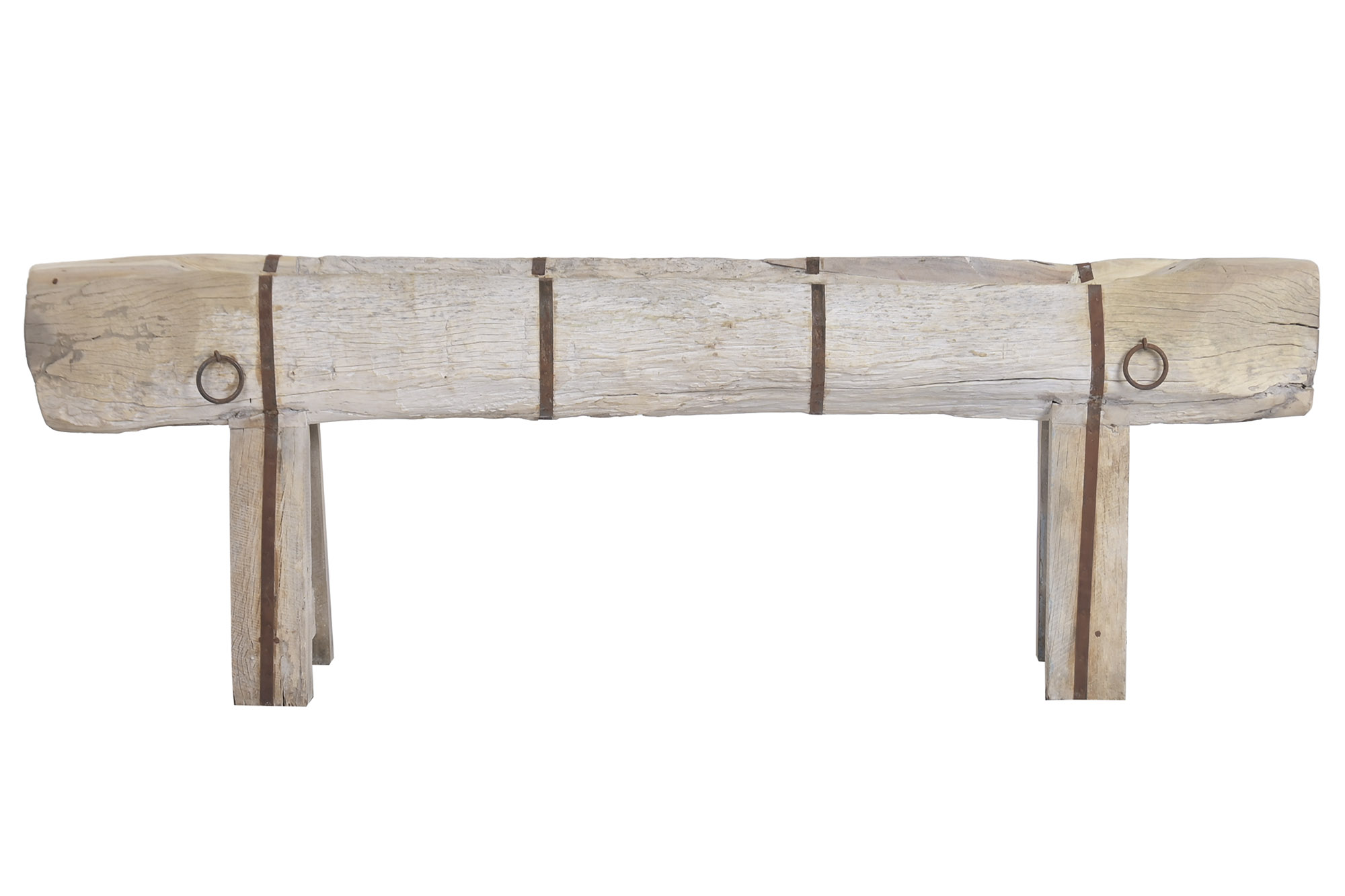 JARDINERA MADERA RECICLADA METAL 238X28X62