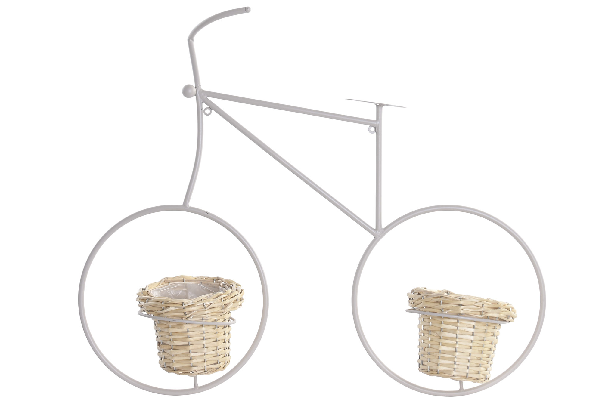 MACETERO METAL FIBRA 75X17X57 PARED BICICLETA