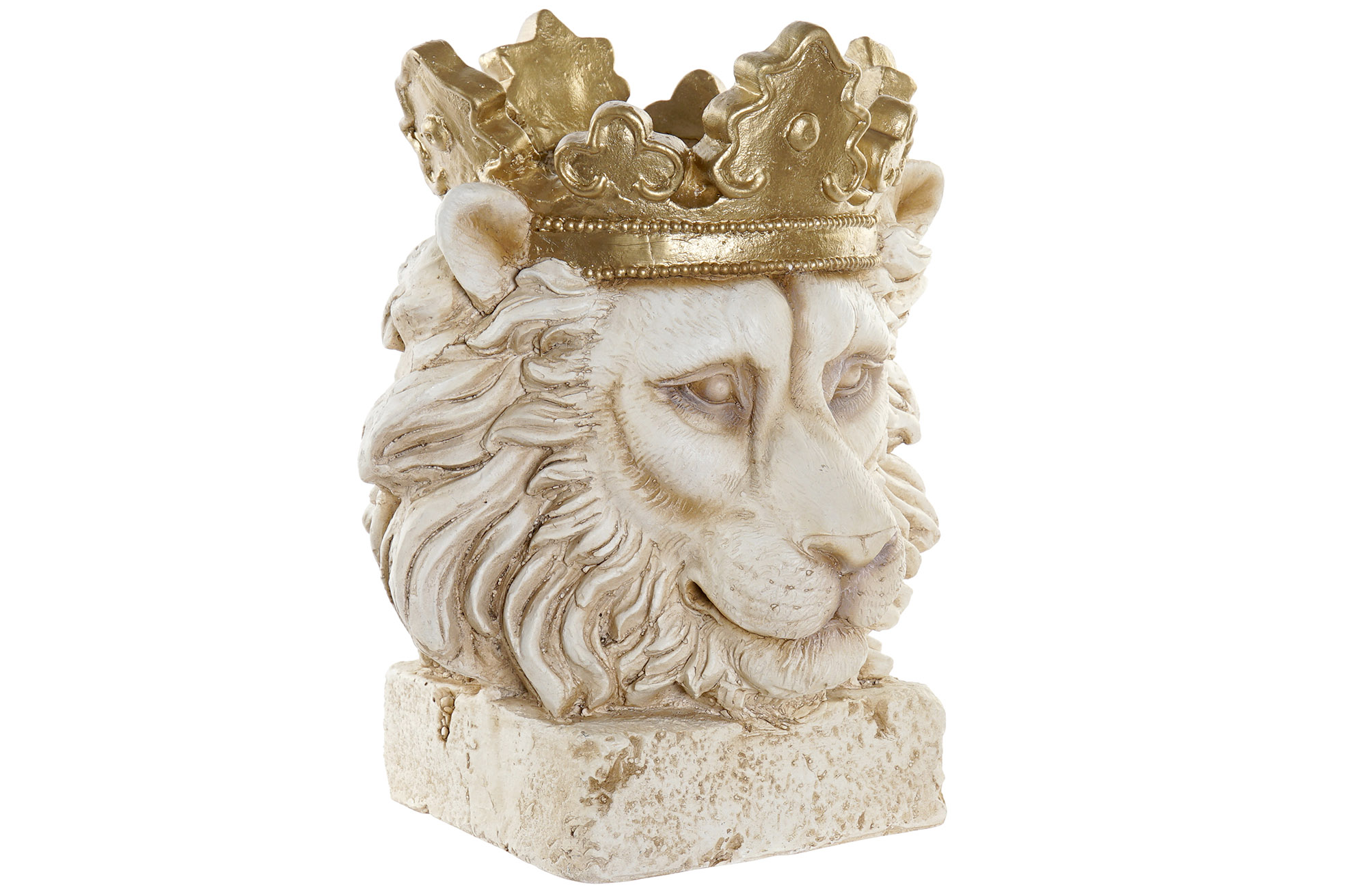 MACETERO FIBRA VIDRIO 40X35X48,5 LEON BLANCO