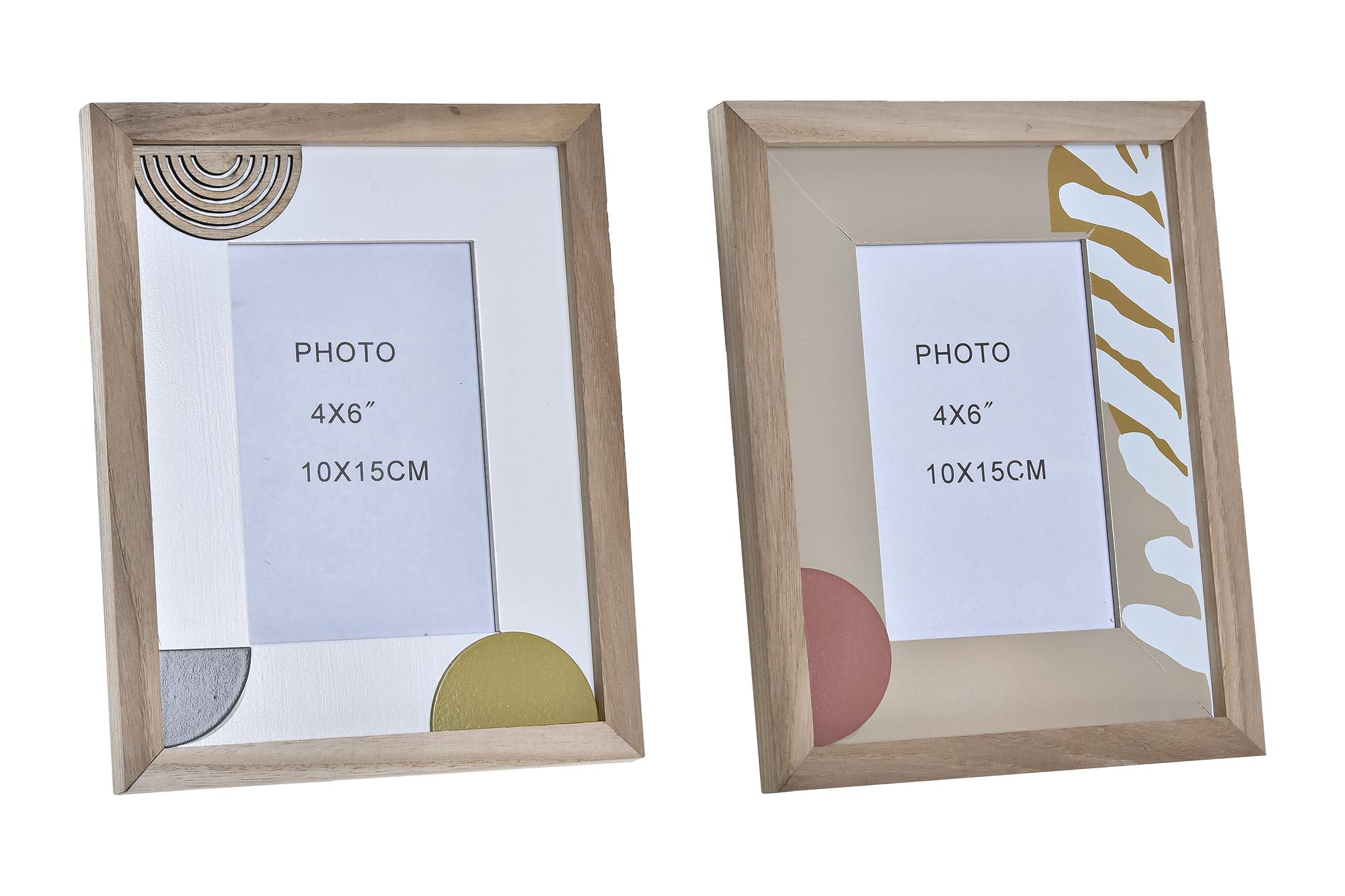 MARCO FOTO 10X15 MDF CRISTAL 19X2X24 2 SURT.