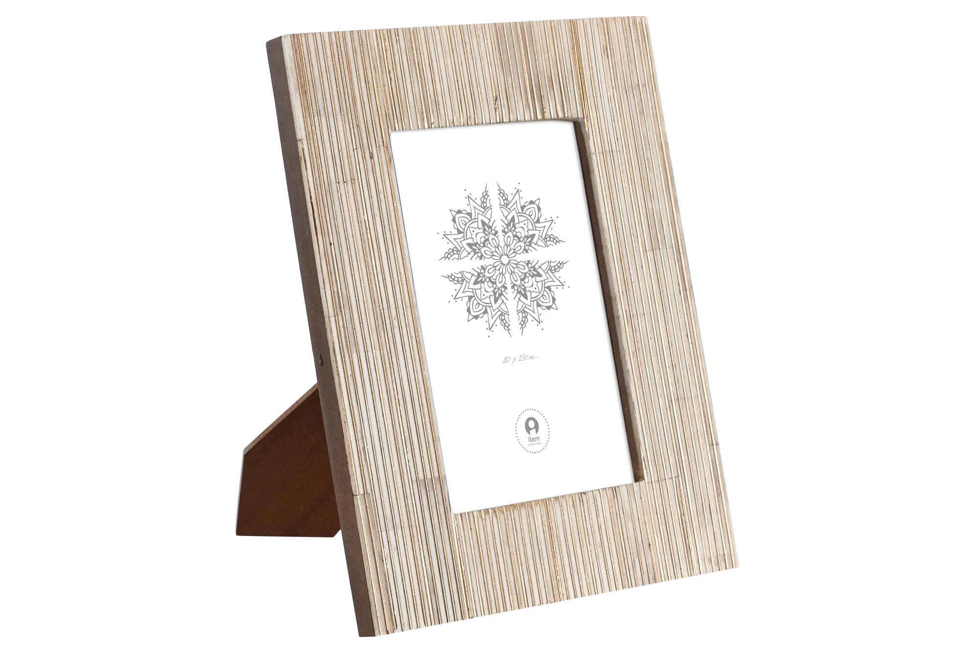 MARCO FOTO 10X15 HUESO RESINA 17X1,8X21,5 CREMA