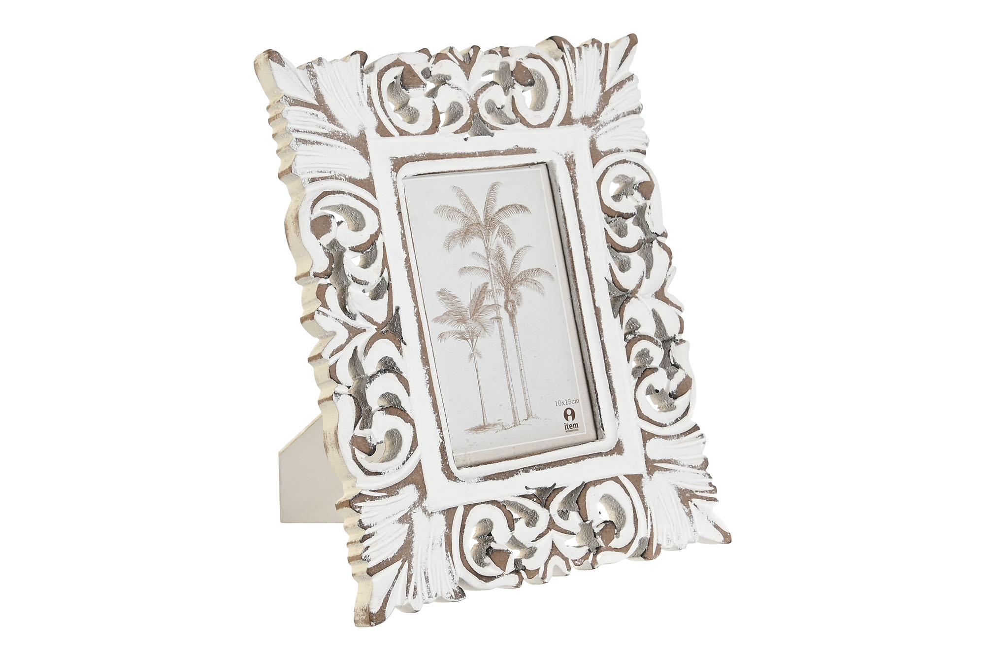 MARCO FOTO 10X15 MDF CRISTAL 22X2X27 DECAPE BLANCO