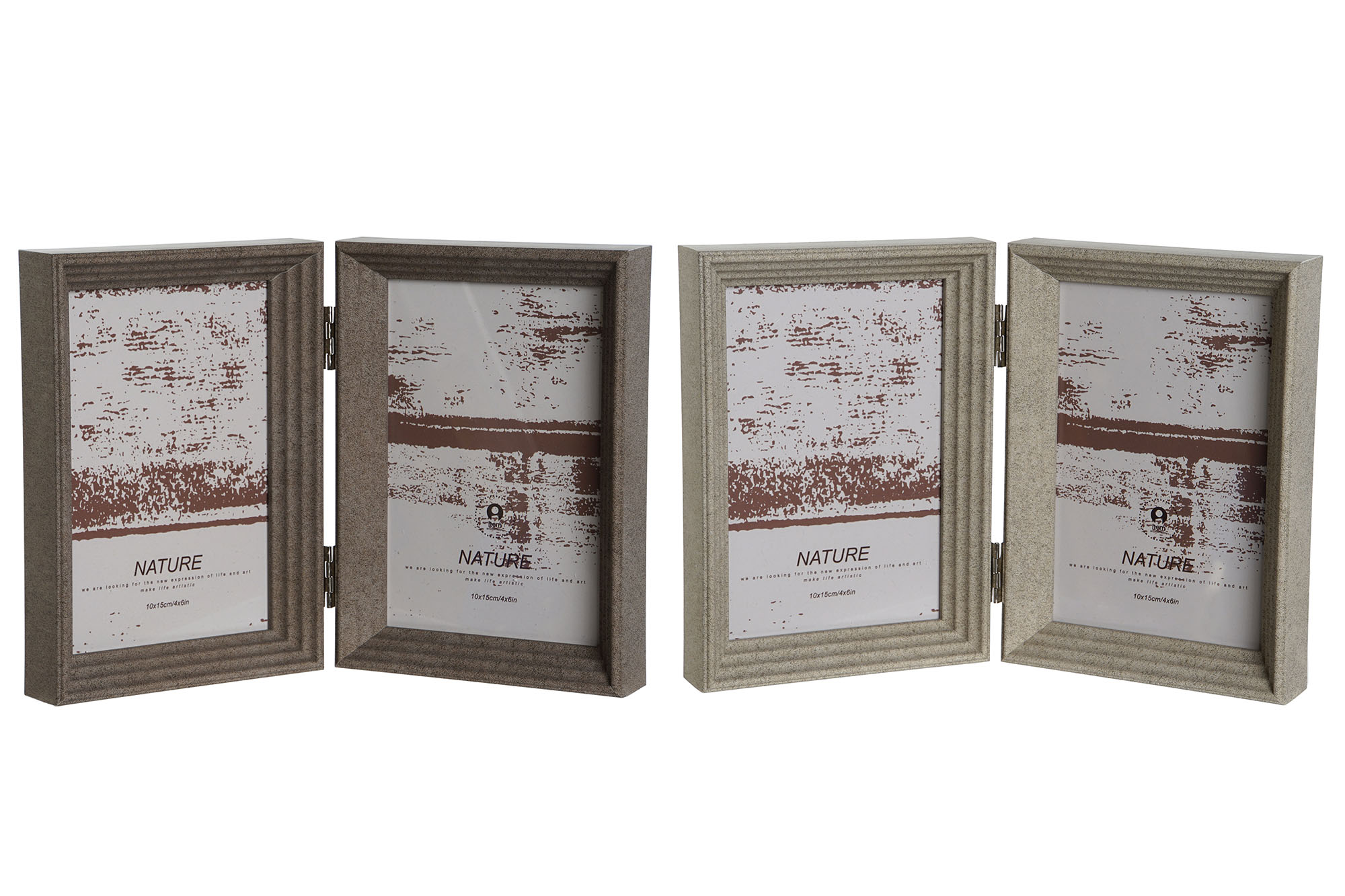 MARCO FOTO 10X15 SET 2 PS CRISTAL 25X3X18 2 SURT.