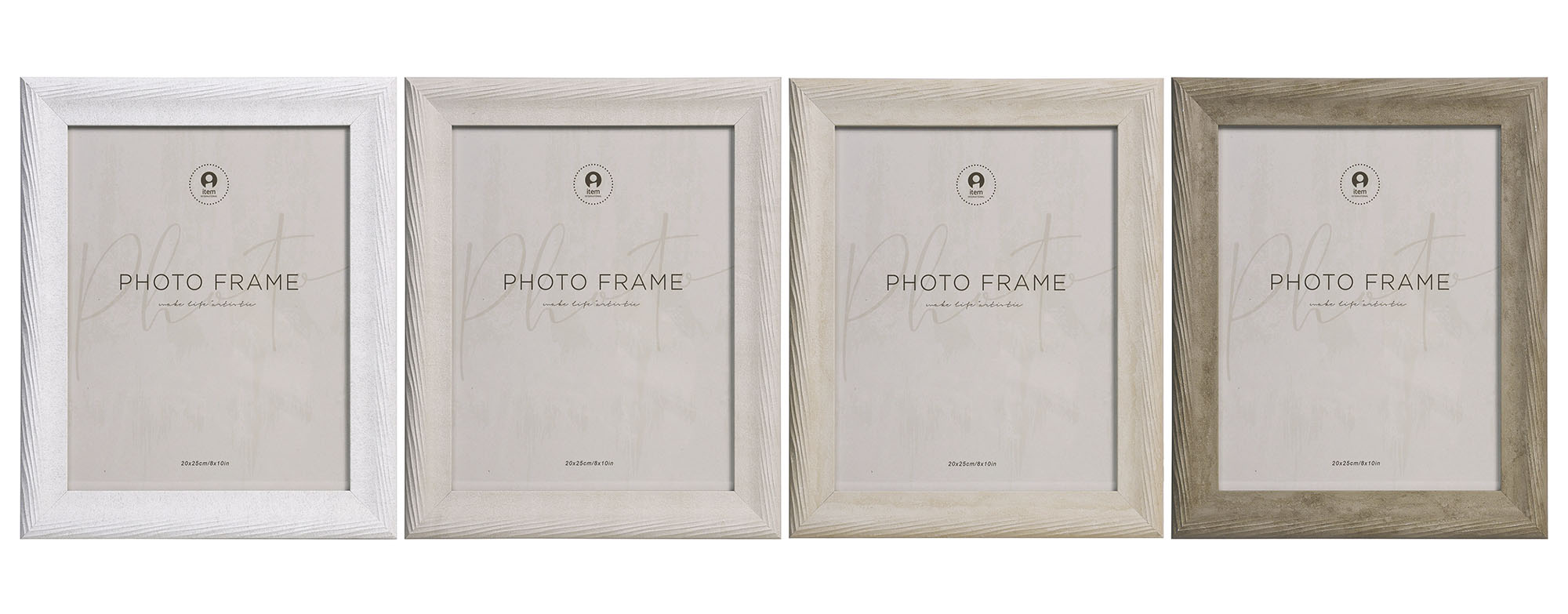 MARCO FOTO 20X25 PS CRISTAL 26X1,7X31 4 SURT.