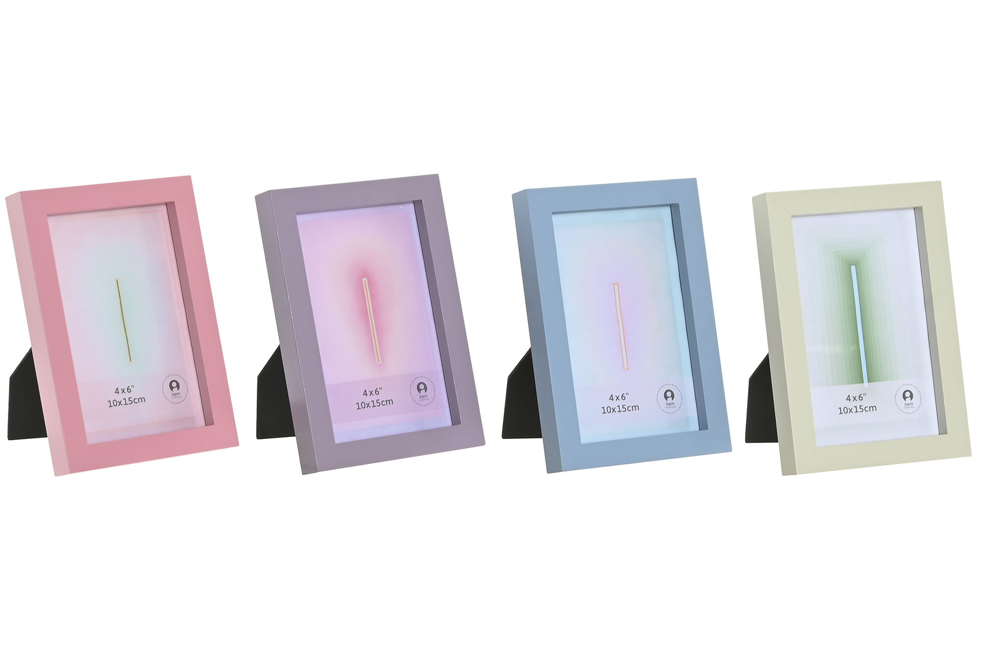 MARCO FOTO 10X15 MDF CRISTAL 12X2X17 4 SURT.