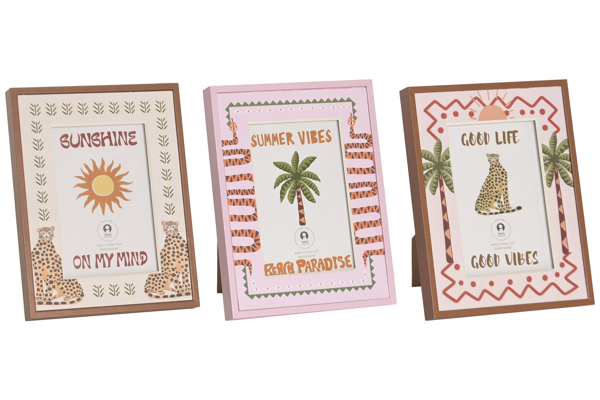 MARCO FOTO 10X15 MDF CRISTAL 16X2X21 BOHO 3 SURT.