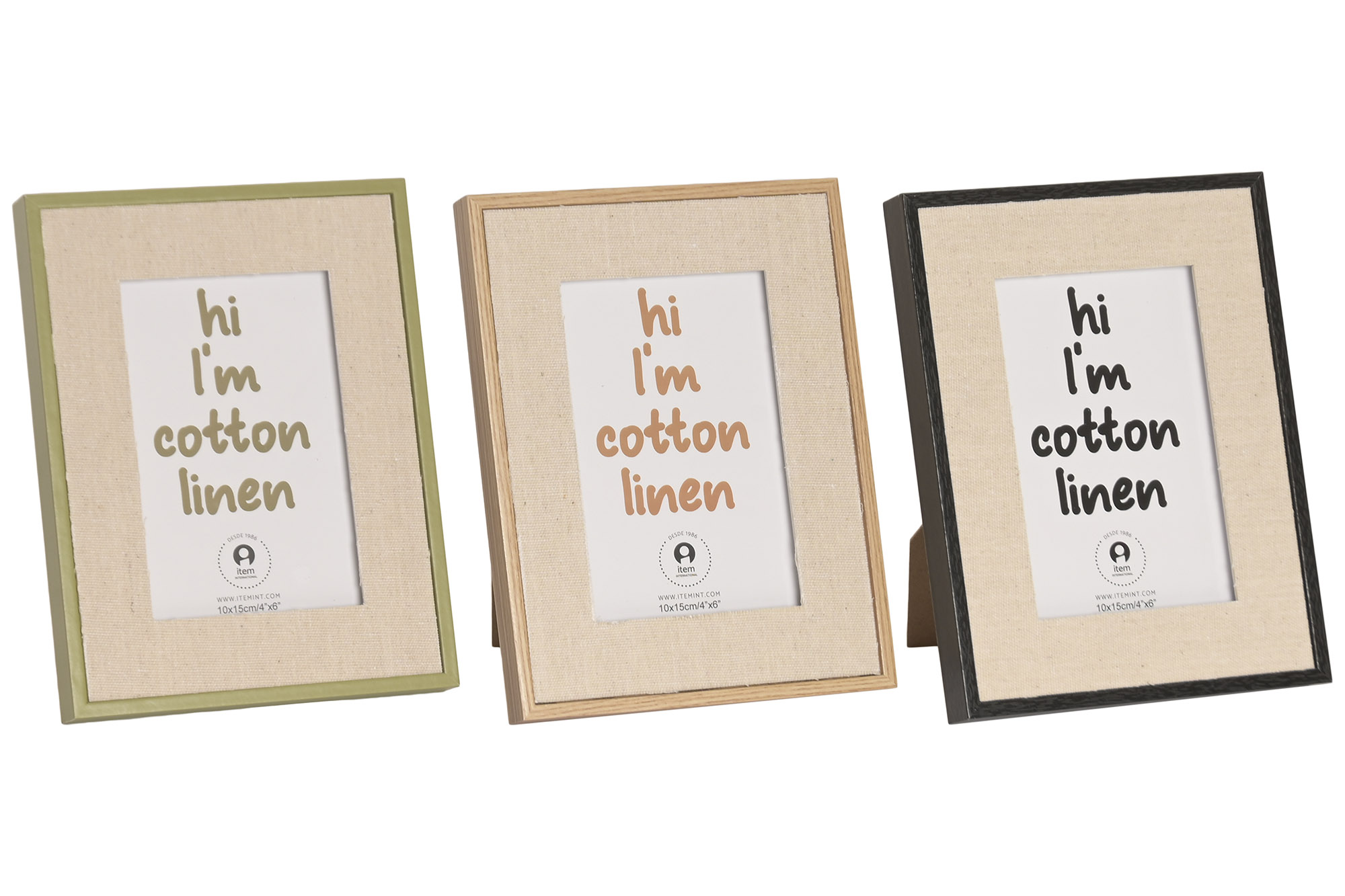 MARCO FOTO 10X15 LINO MDF 16X2X21 3 SURT.