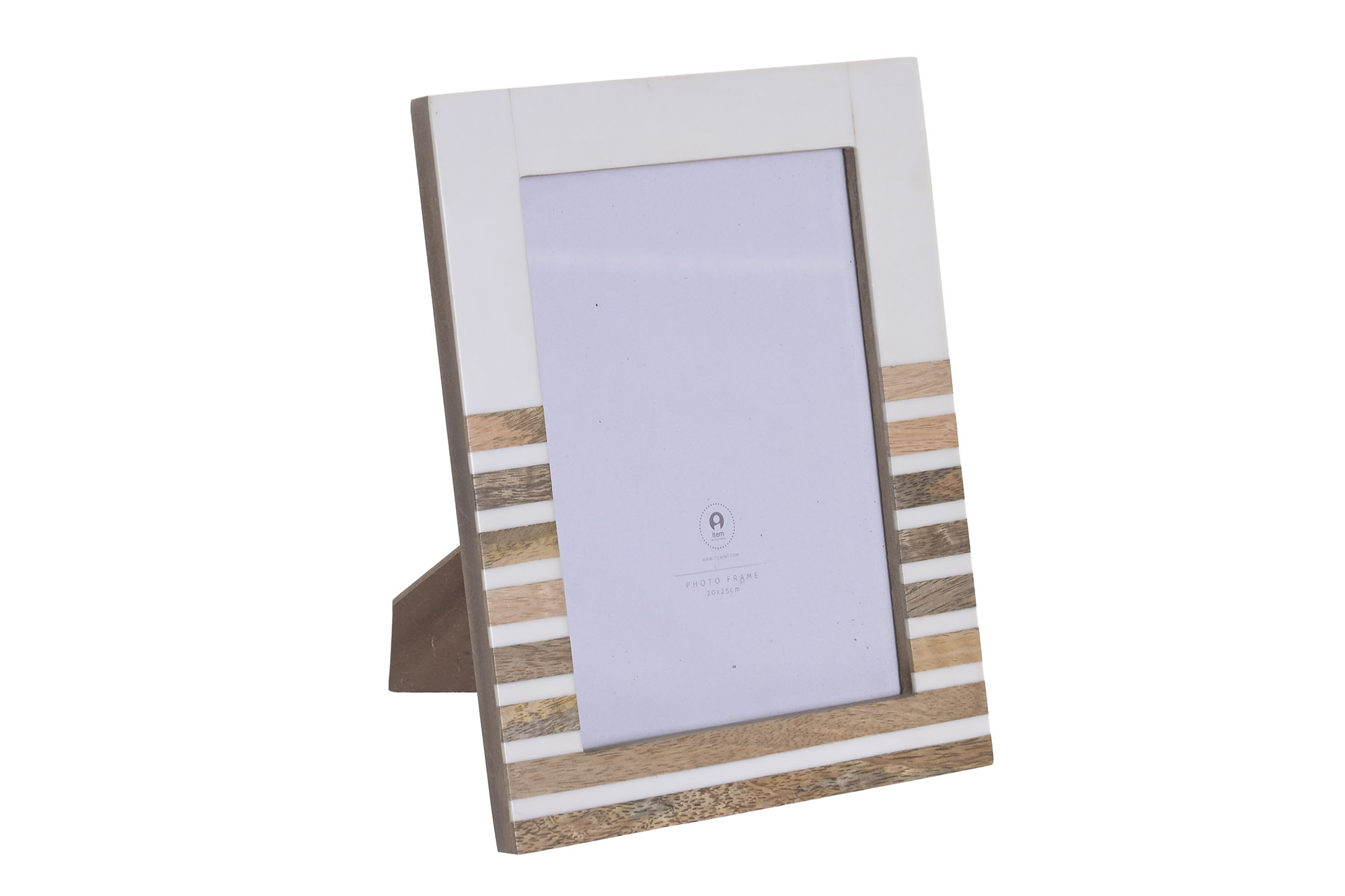 MARCO FOTO 13X18 MANGO CRISTAL 16X1,8X21,5 BLANCO