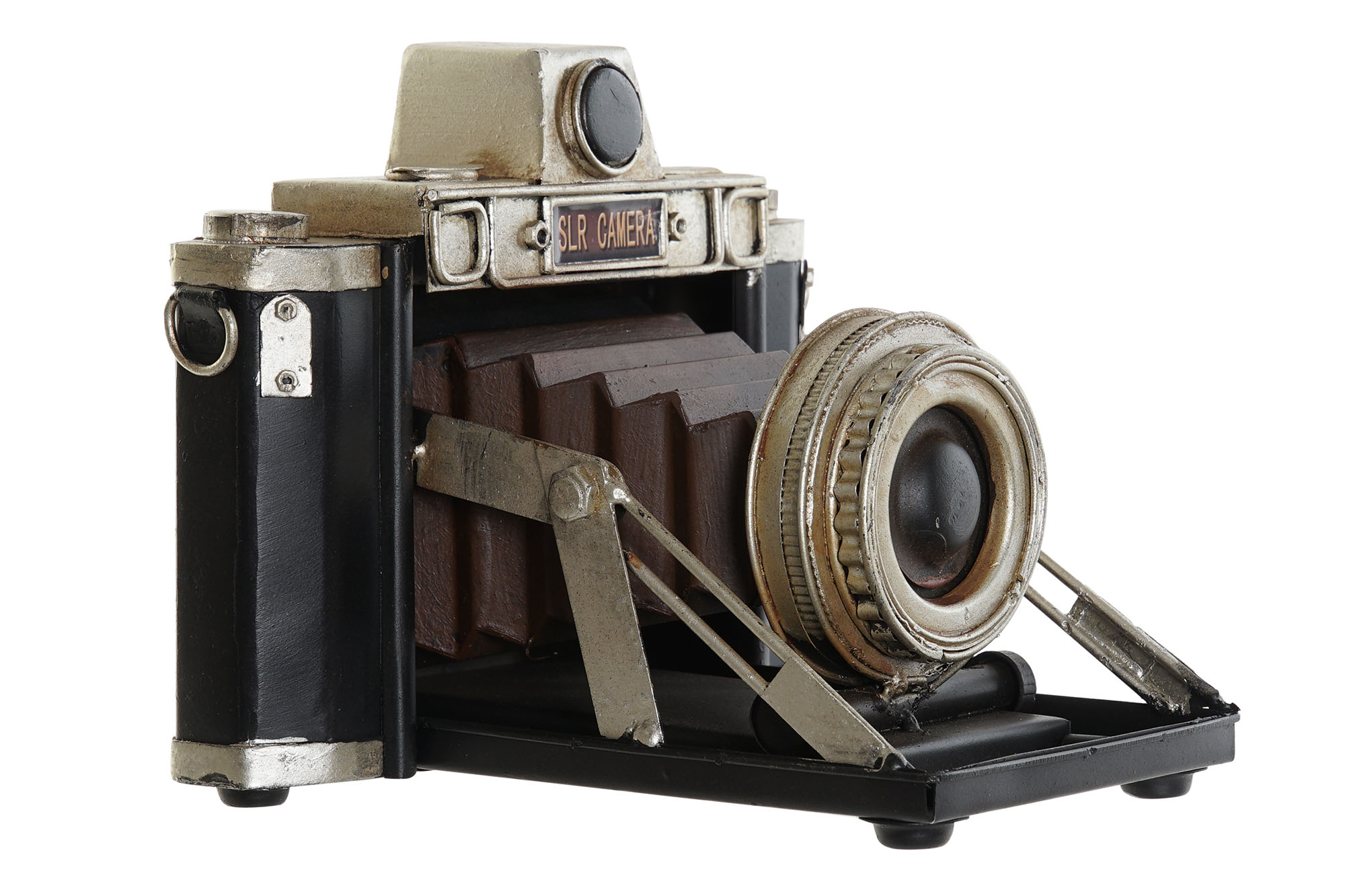 DECORACION METAL 18X16X14,5 CAMARA ENVEJECIDO