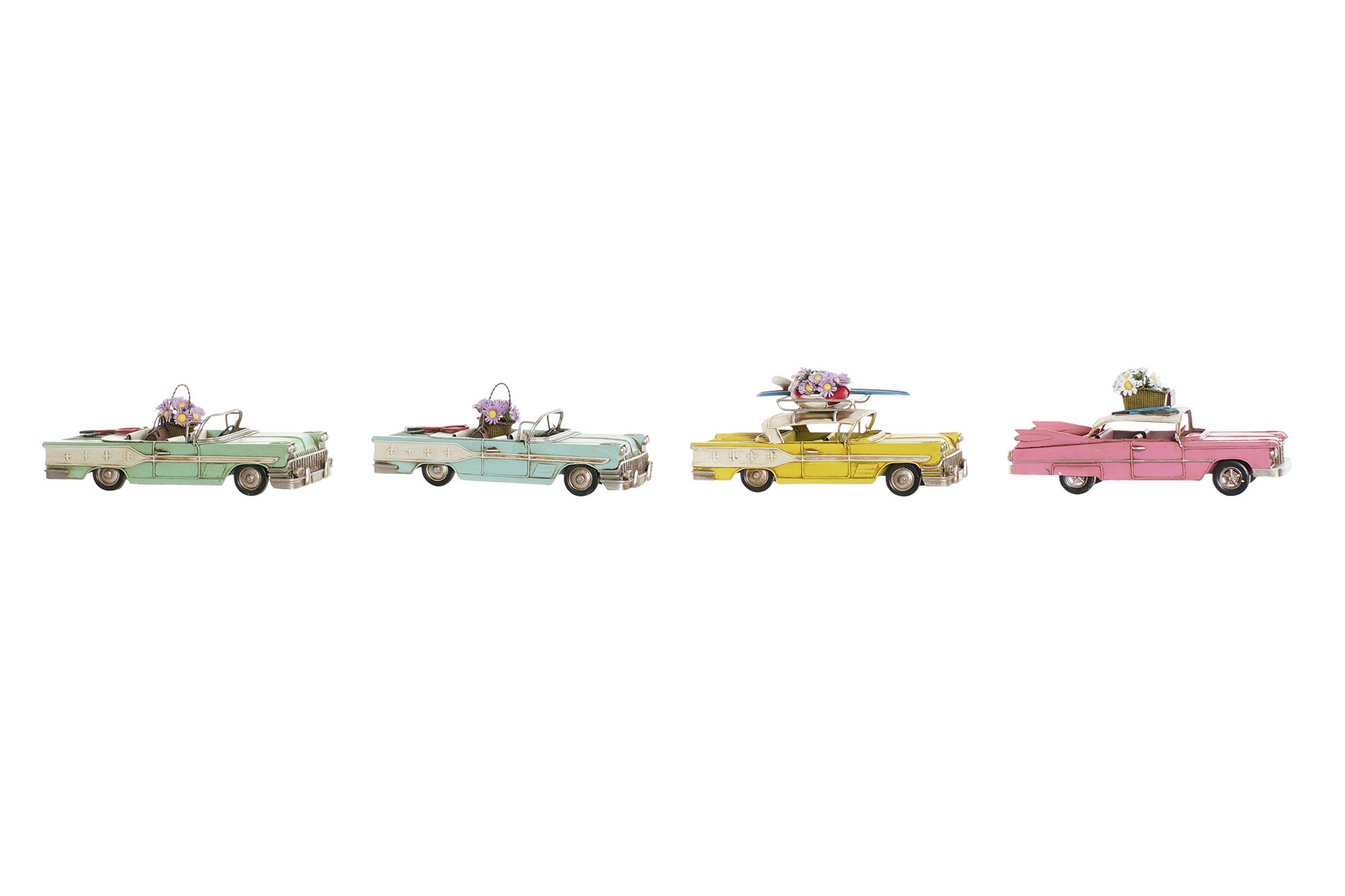 VEHICULO DECORACION METAL PE 25,8X10,5X9,5 4 SURT.