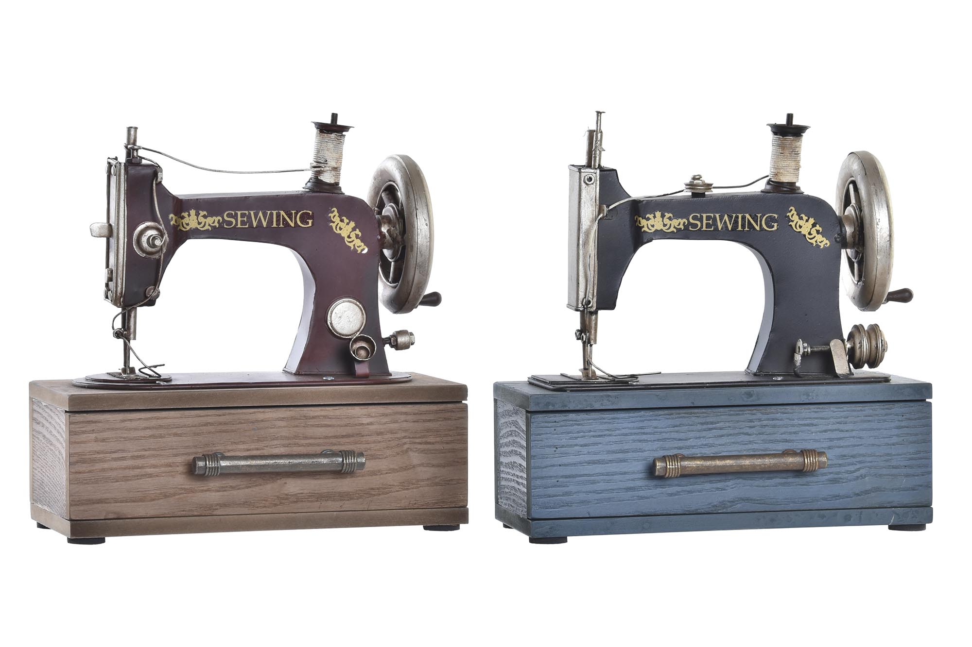 DECORACION METAL 23X12X23,5 MAQUINA COSER 2 SURT.