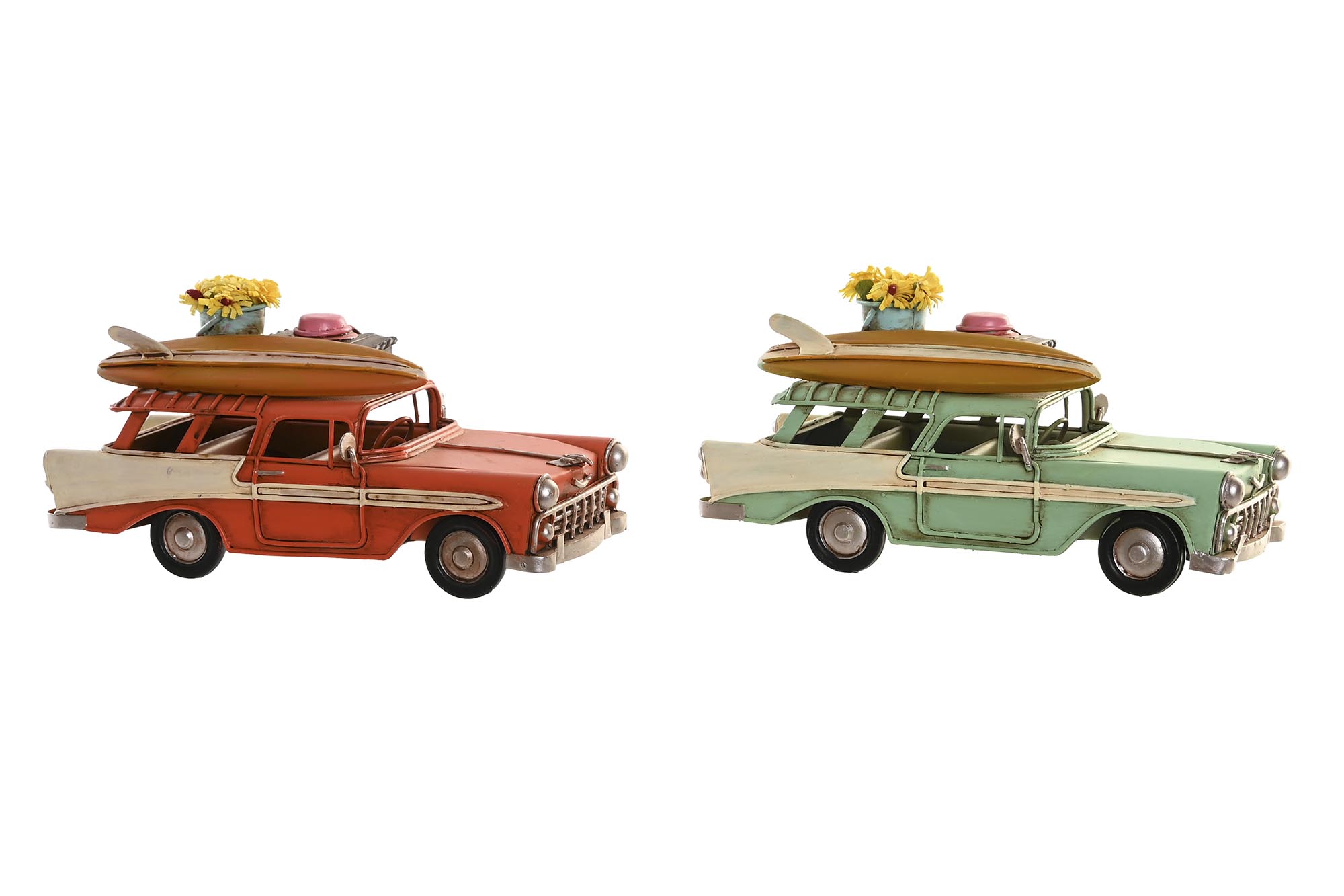 VEHICULO DECORACION METAL 16,5X7,5X8,5 2 SURT.