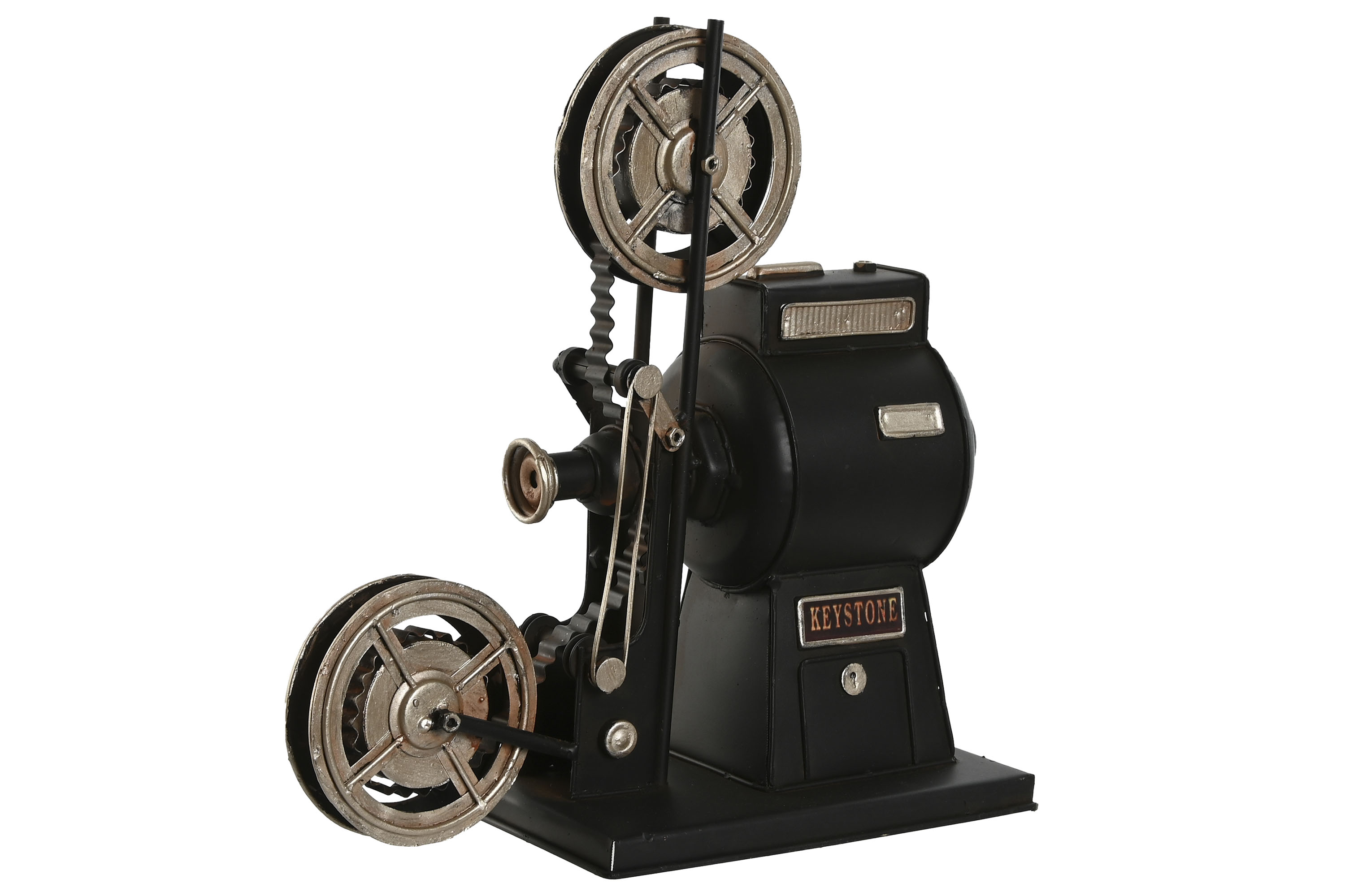 DECORACION METAL 23,5X11X24,5 CINEPROYECTOR NEGRO